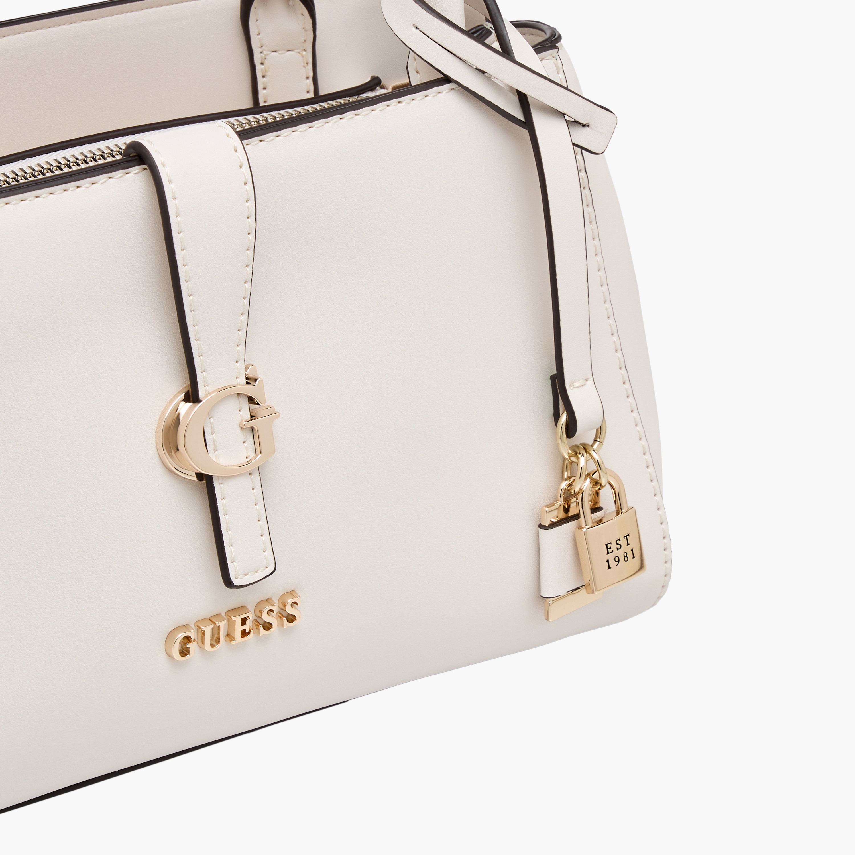 Guess Carrie Solid Shoulder Bag with Zip Closure-women-bagsandwallets-handbags-image-5