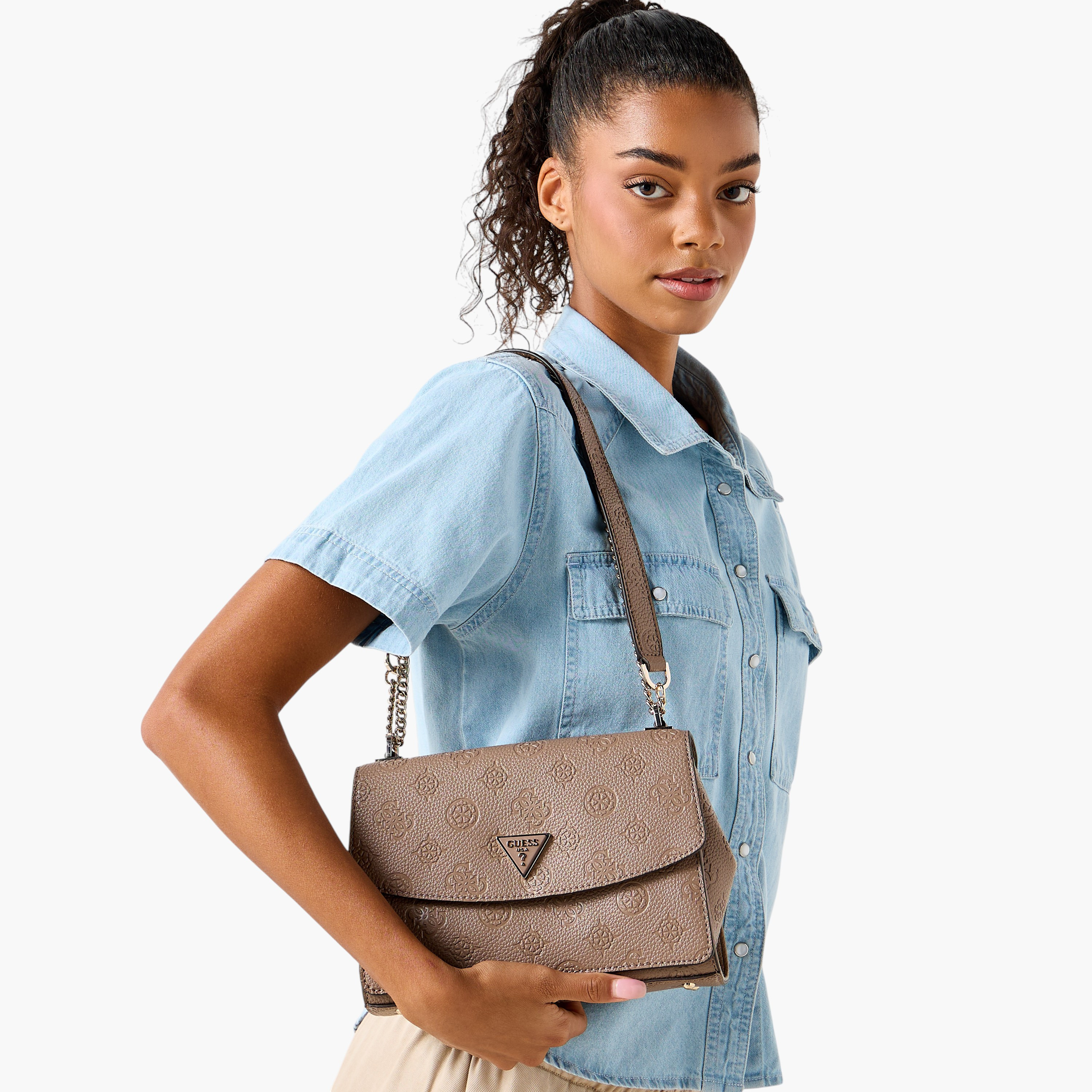 شنطة كروس بودي بنقوش مونوجرام بارزة بحزام سلسلة من جيس-women-bagsandwallets-handbags-image-2