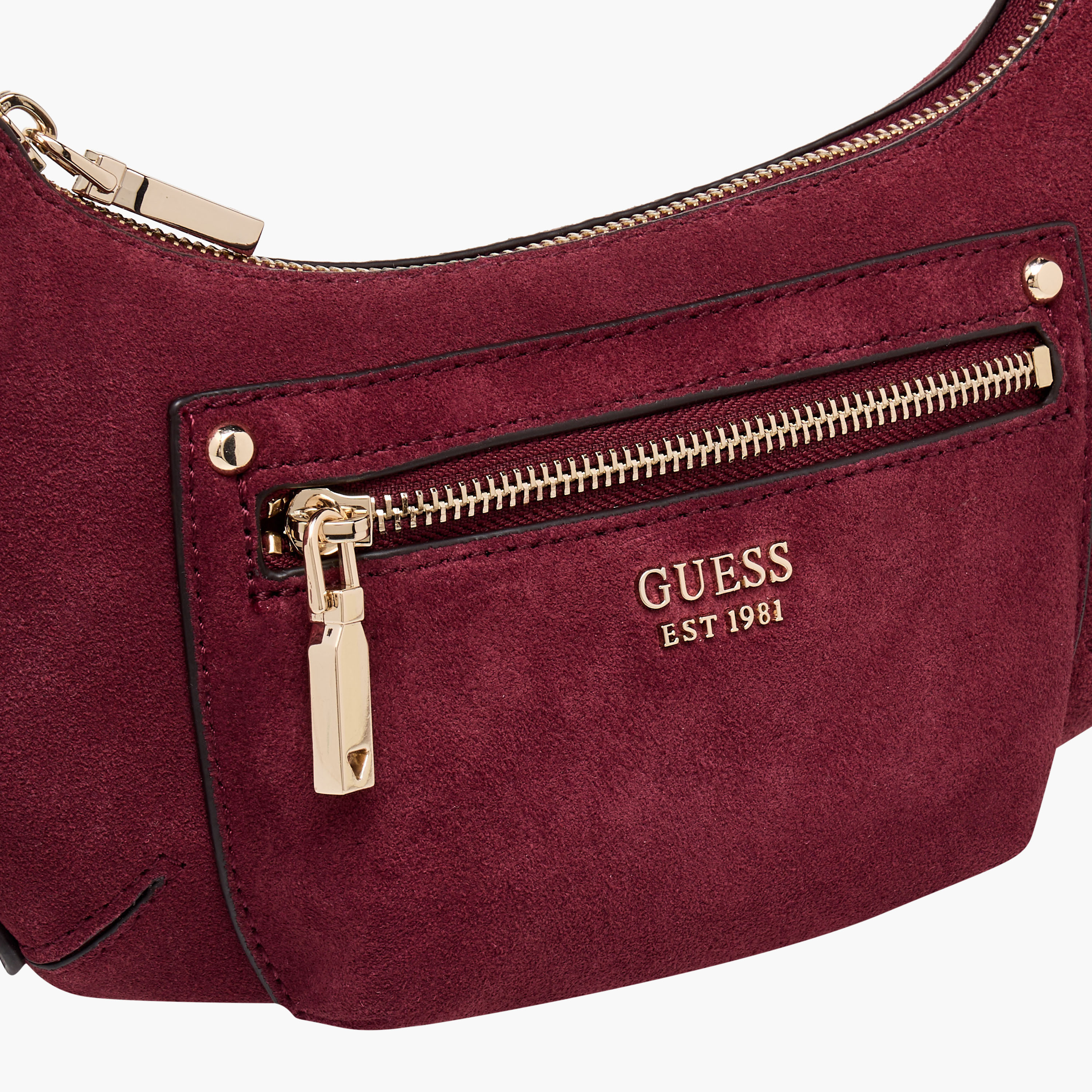 Guess Marsha Textured Sling Bag with Detachable Strap-women-bagsandwallets-handbags-image-5