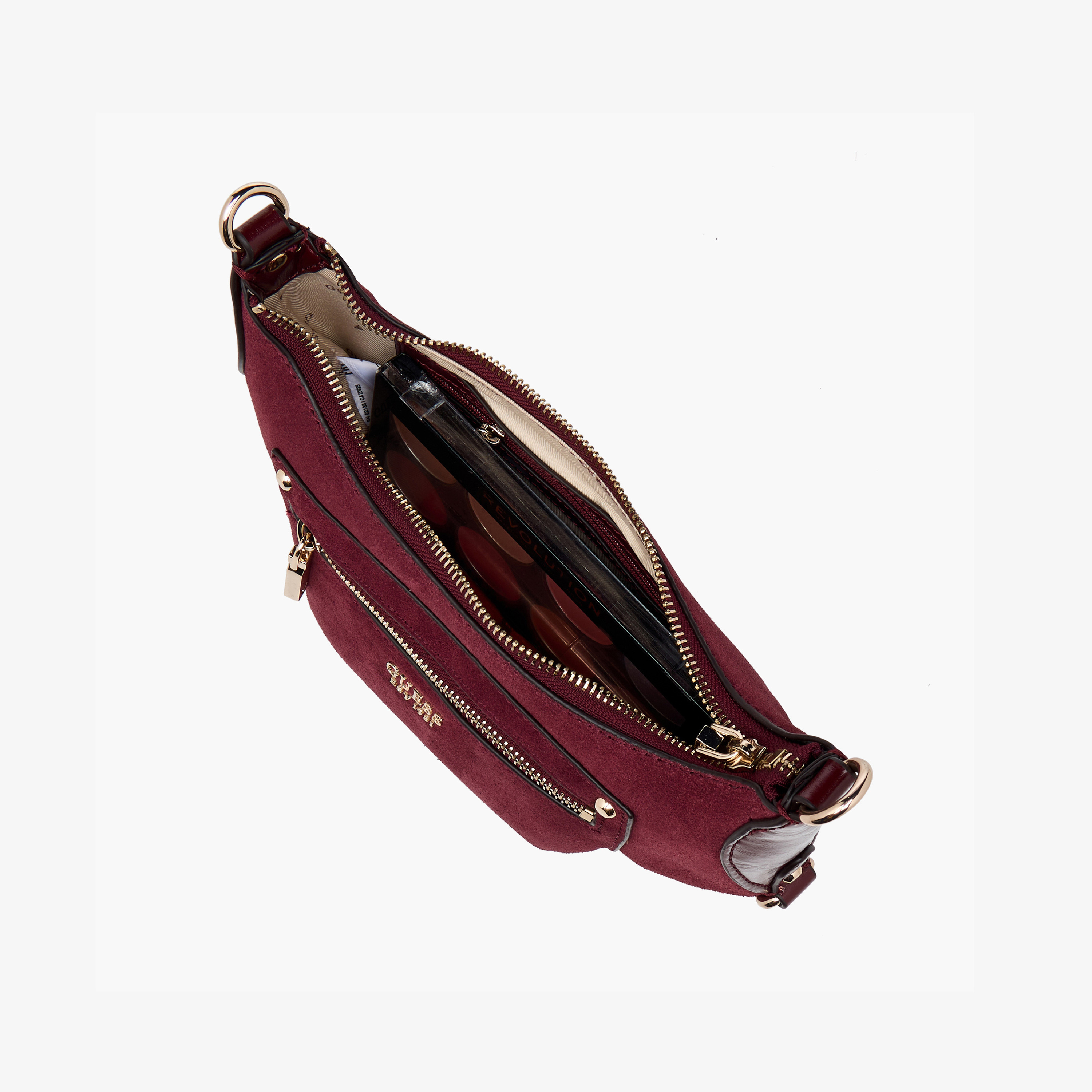 Guess Marsha Textured Sling Bag with Detachable Strap-women-bagsandwallets-handbags-image-8