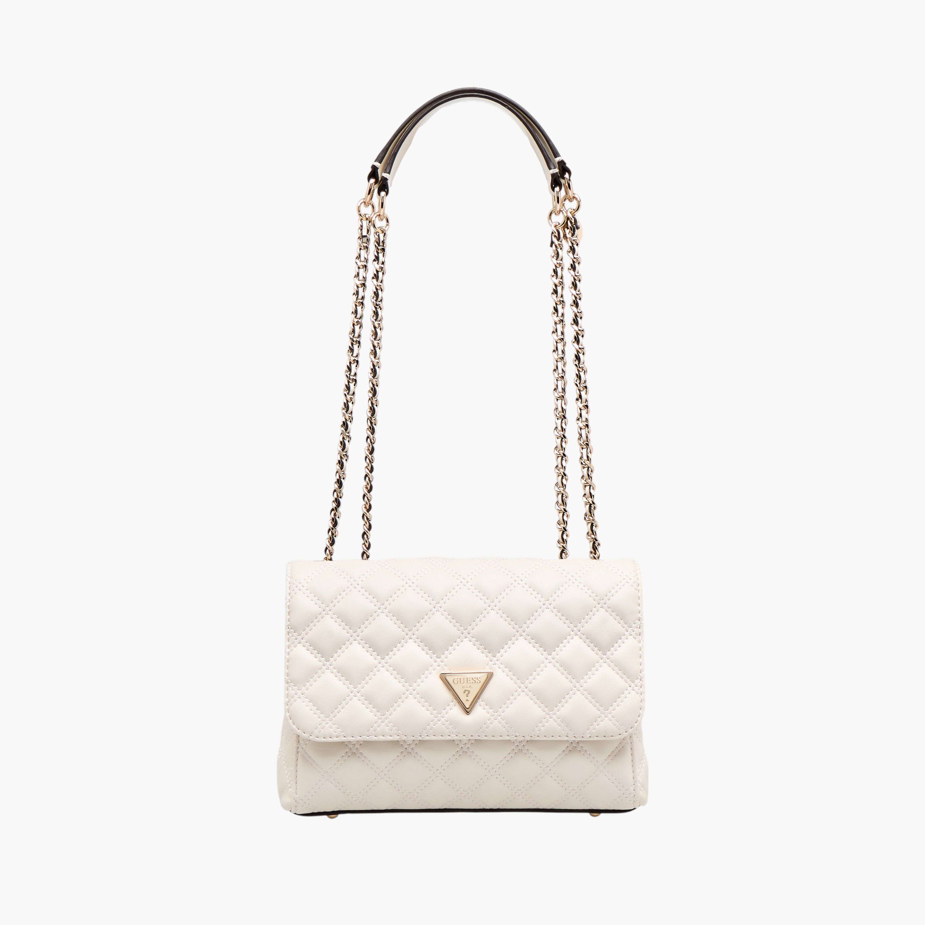 Guess Giully II Quilted Shoulder Bag with Chain Strap-women-bagsandwallets-handbags-image-1