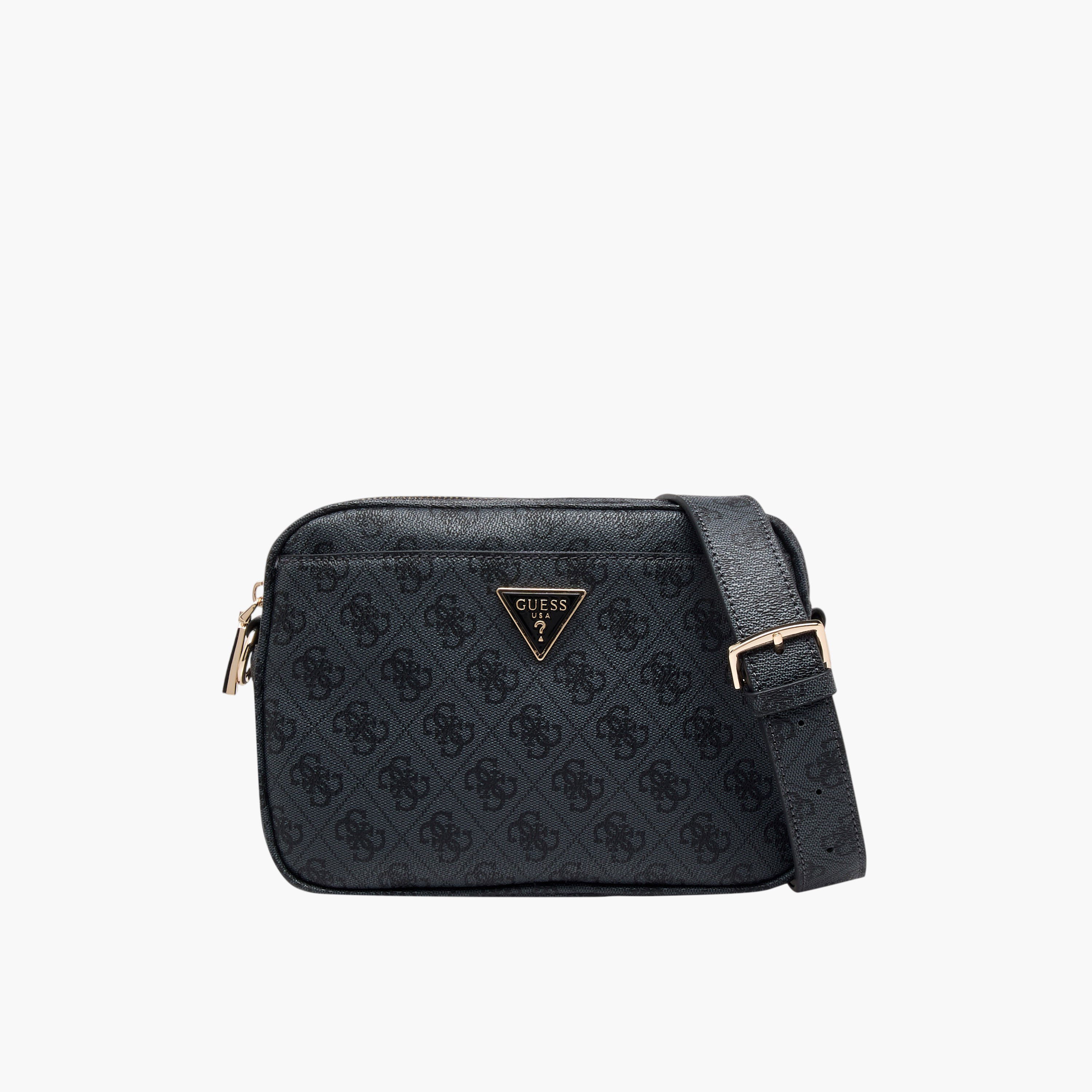 Guess Meridian II Monogram Print Crossbody Bag with Adjustable Strap-women-bagsandwallets-handbags-image-1