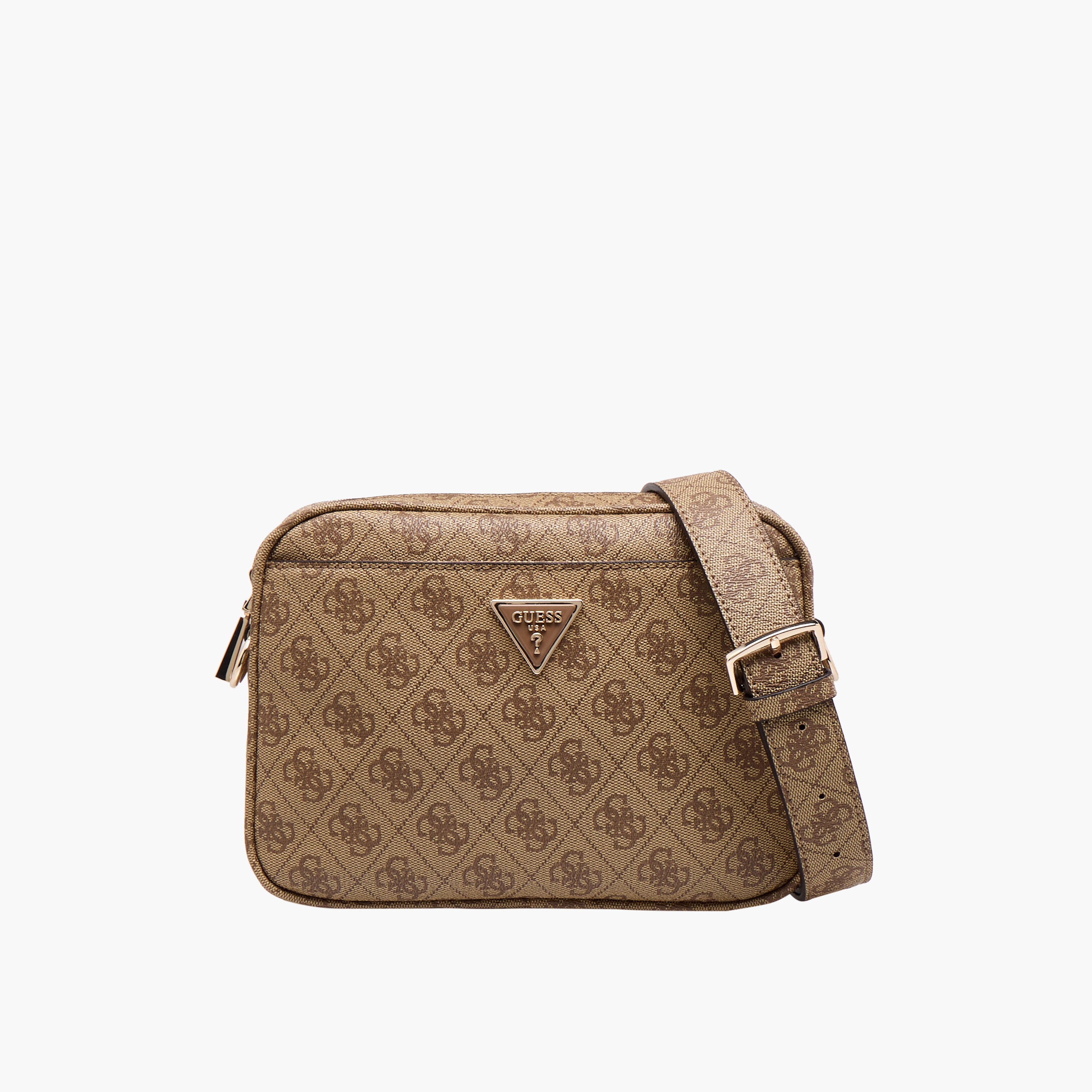 Guess Meridian II Monogram Texture Crossbody Bag with Detachable Strap-women-bagsandwallets-handbags-image-1