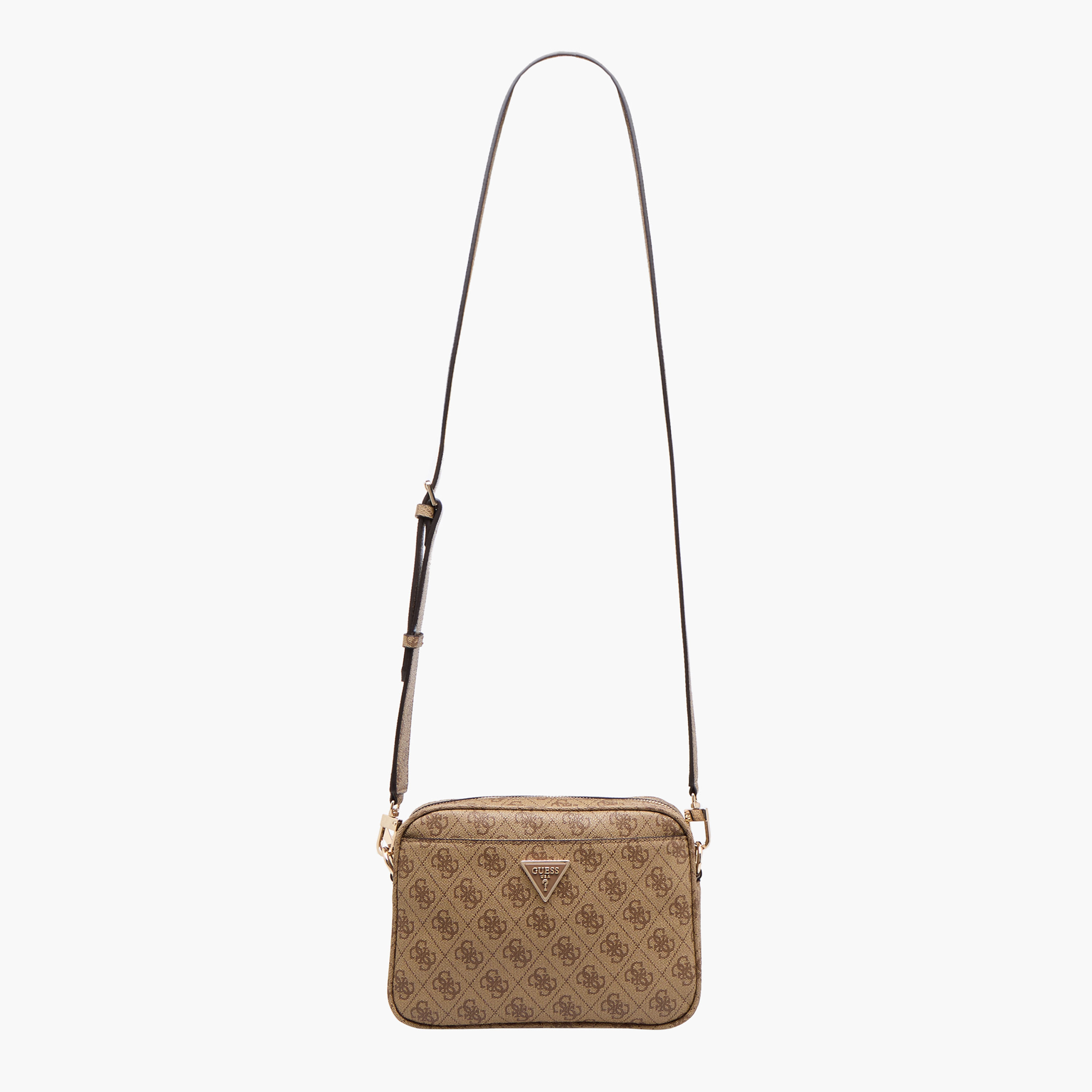 Guess Meridian II Monogram Texture Crossbody Bag with Detachable Strap-women-bagsandwallets-handbags-image-3