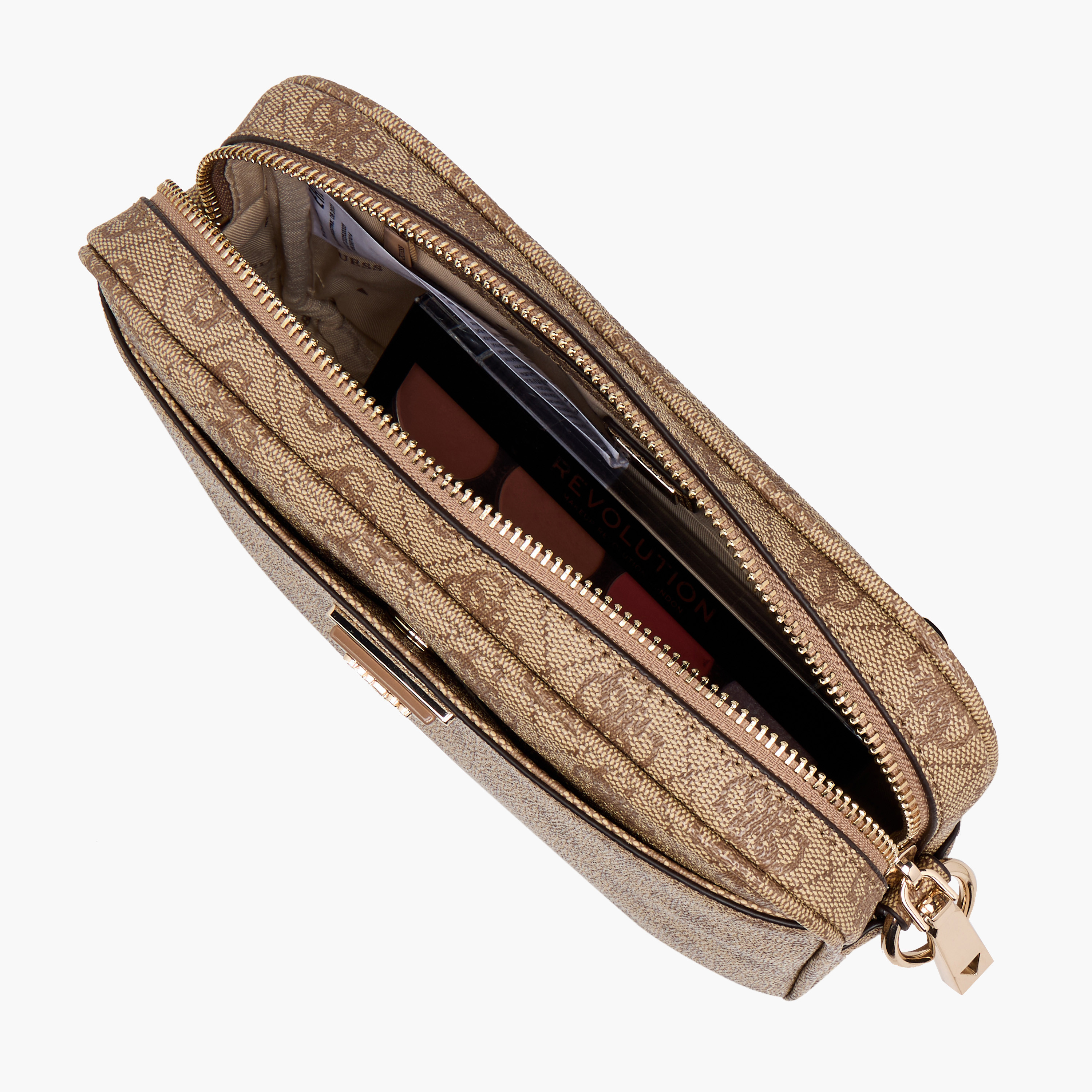 Guess Meridian II Monogram Texture Crossbody Bag with Detachable Strap-women-bagsandwallets-handbags-image-8