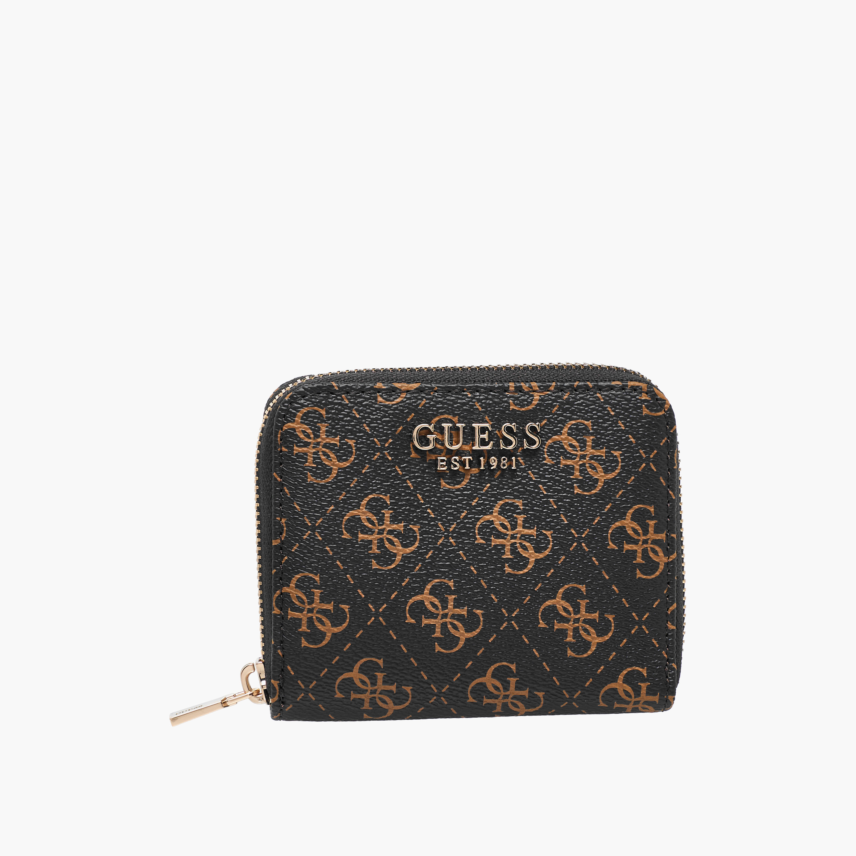 Guess Laurel II Monogram Print Wallet with Zip Closure-women-bagsandwallets-wallets-image-1