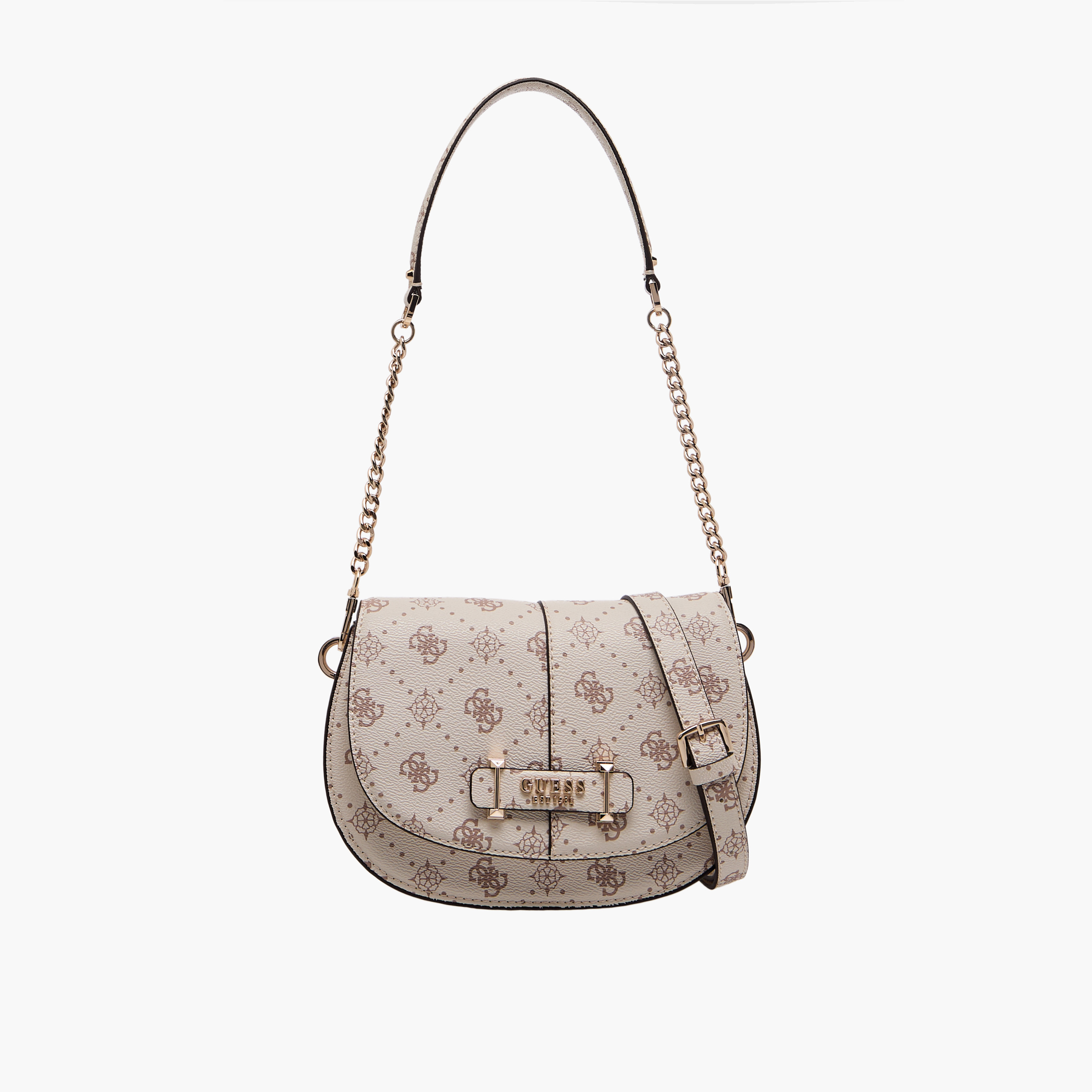Guess Carrie Monogram Print Crossbody Bag with Detachable Strap-women-bagsandwallets-handbags-image-1