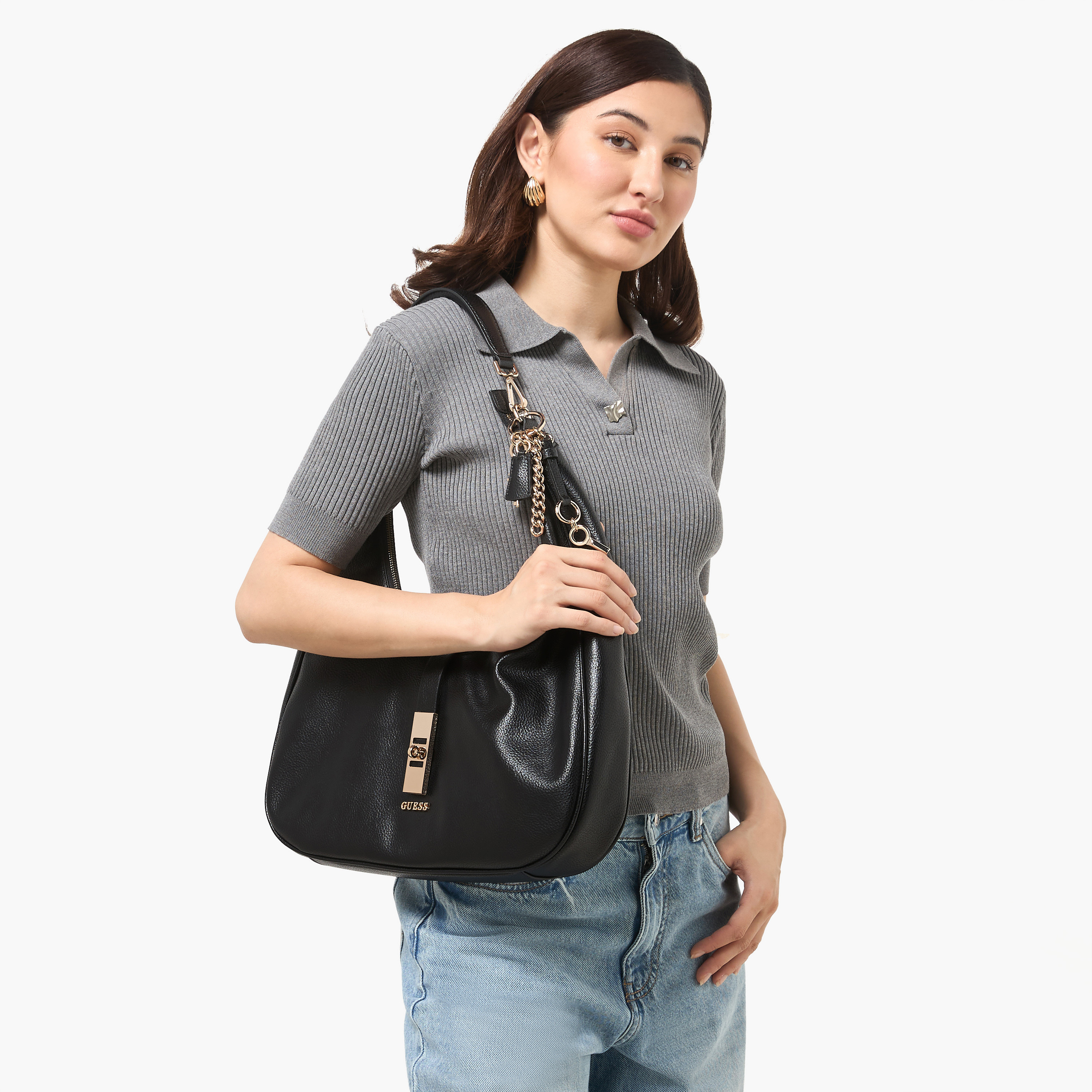 شنطة هوبو بارزة الملمس بحزام قابل للفصل بروك من جيس-women-bagsandwallets-handbags-image-2