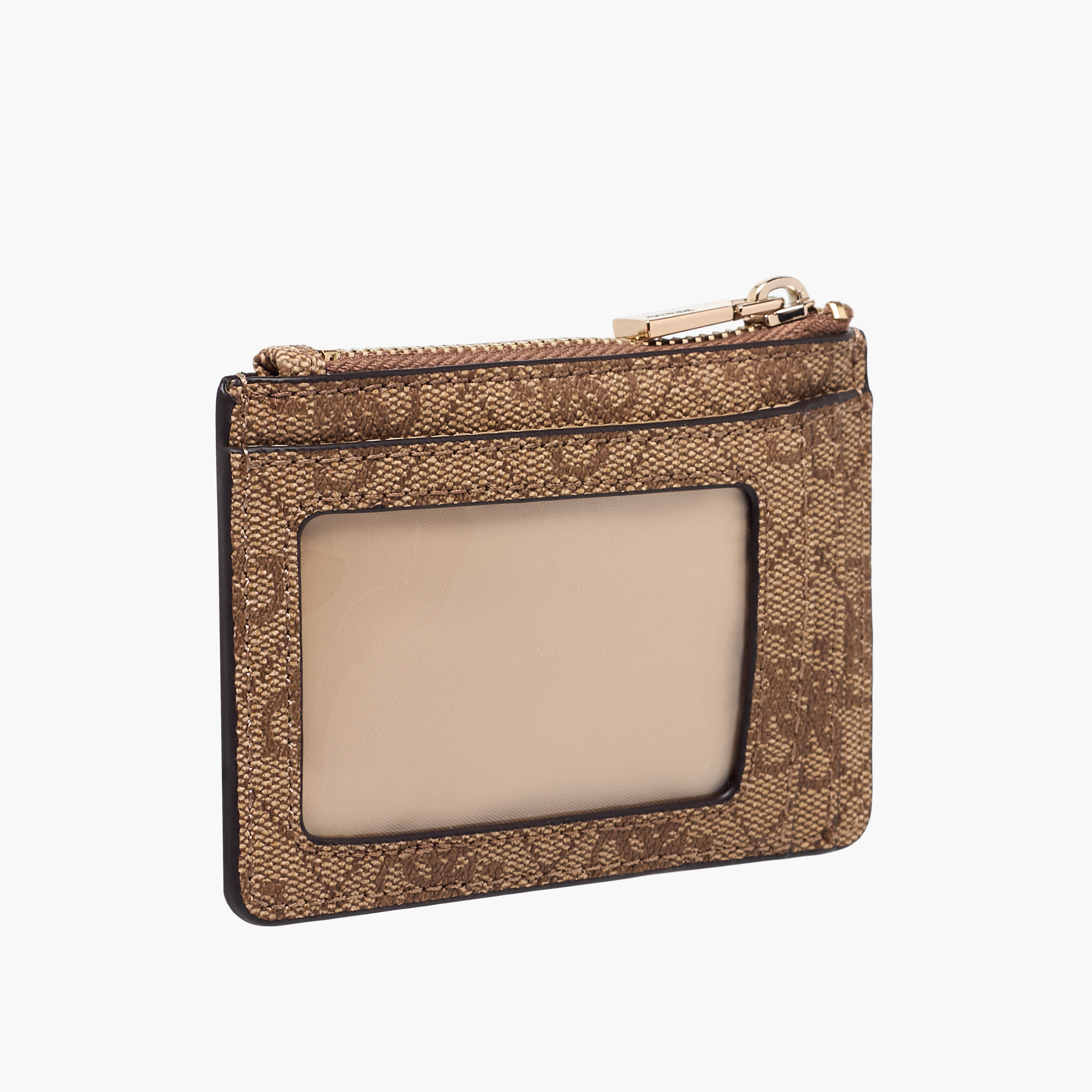 Guess Laurel II Monogram Texture Card Holder with Zip Closure-women-bagsandwallets-wallets-image-2