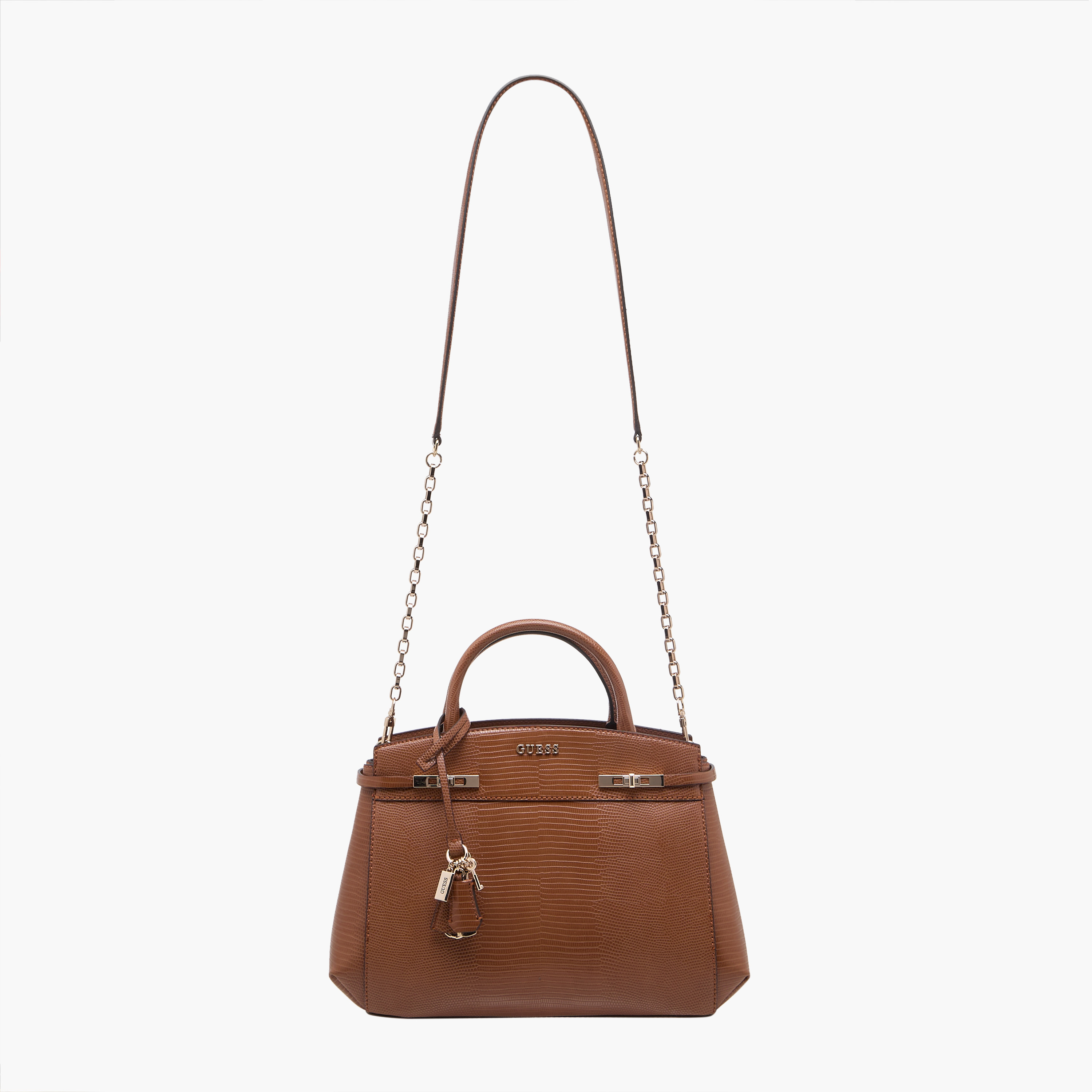 Guess Melinda Textured Satchel with Detachable Strap-women-bagsandwallets-handbags-image-3