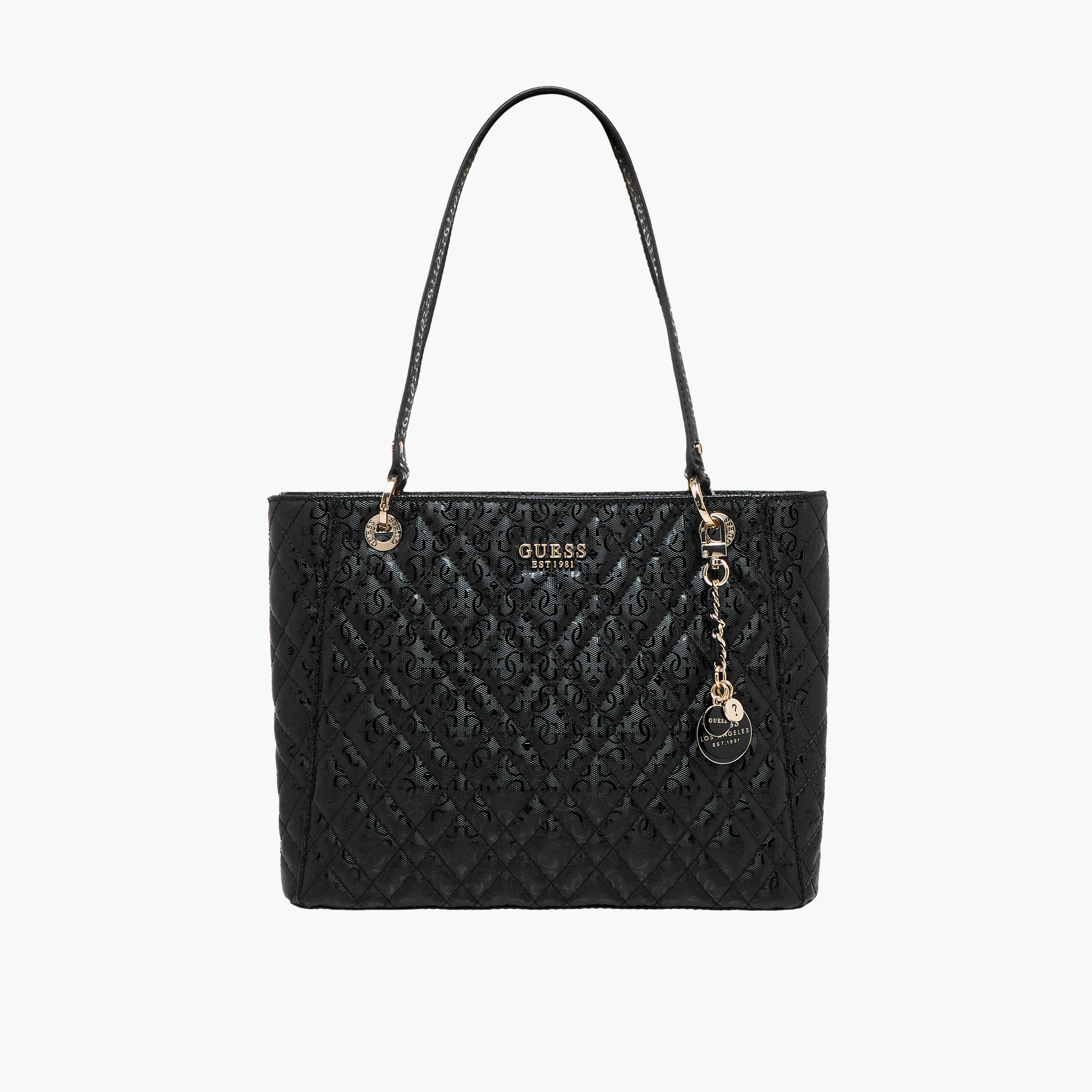 Guess Isemay Noel Quilted Tote Bag with Zip Closure-women-bagsandwallets-handbags-image-1