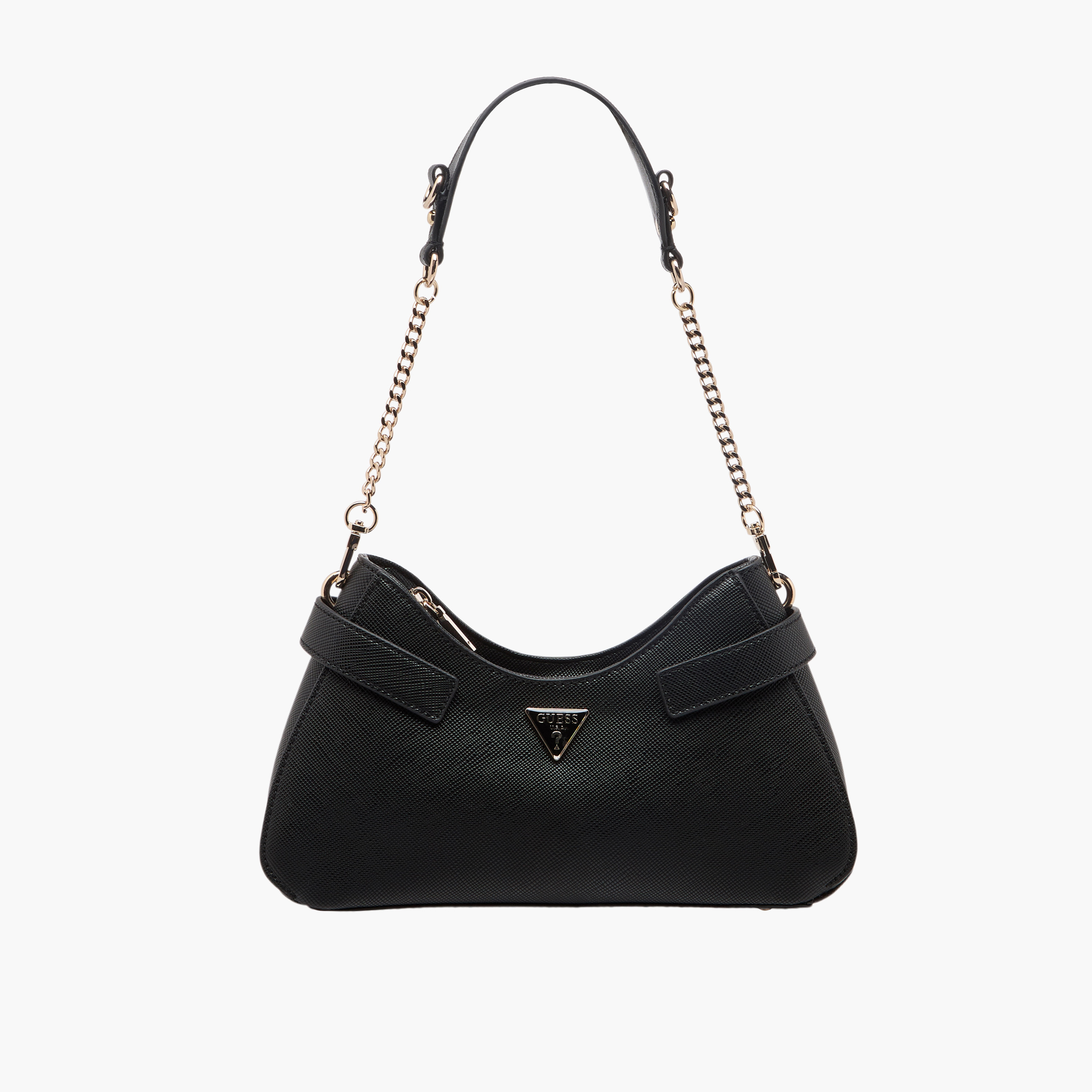Guess Serenova Textured Shoulder Bag with Detachable Strap-women-bagsandwallets-handbags-image-1