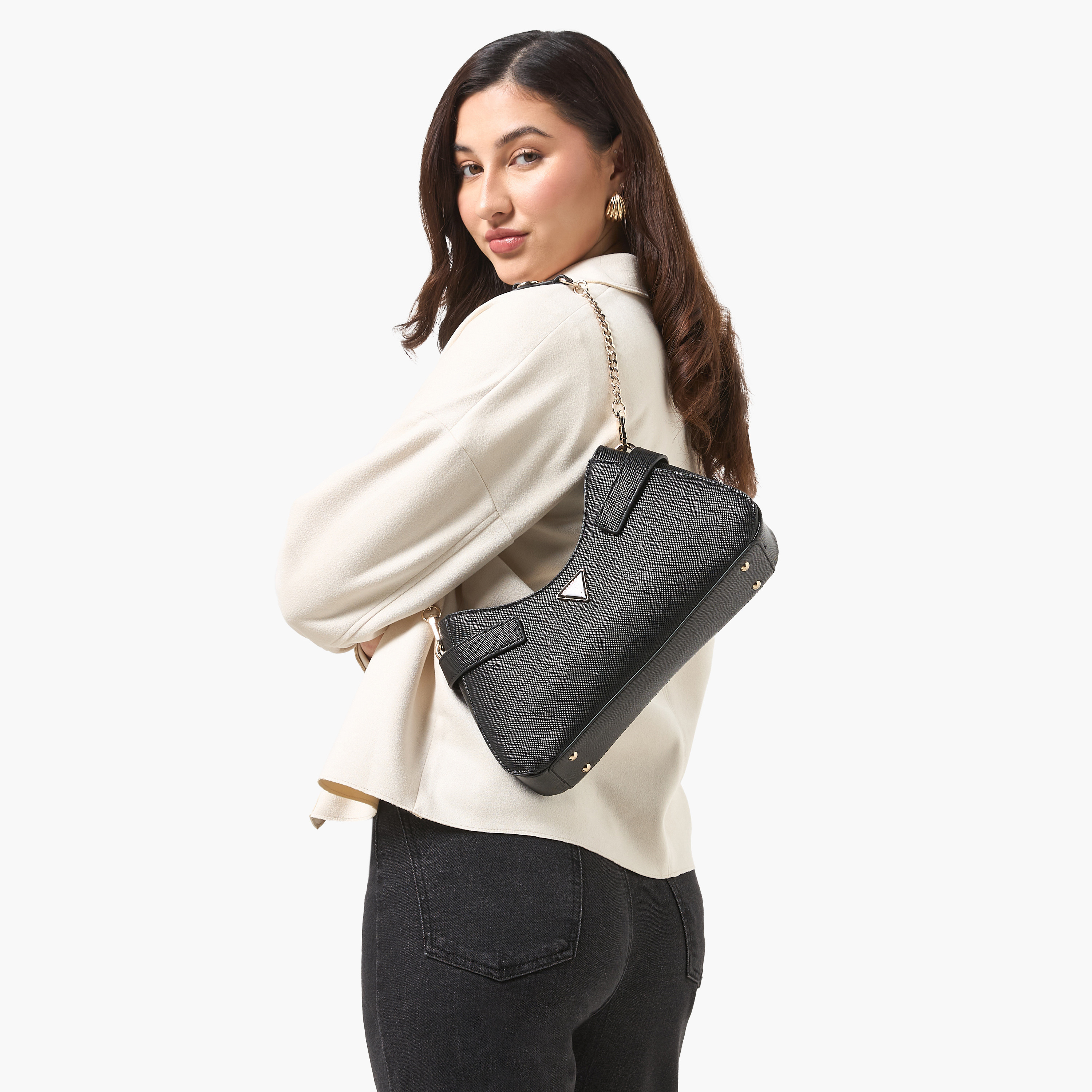 Guess Serenova Textured Shoulder Bag with Detachable Strap-women-bagsandwallets-handbags-image-2