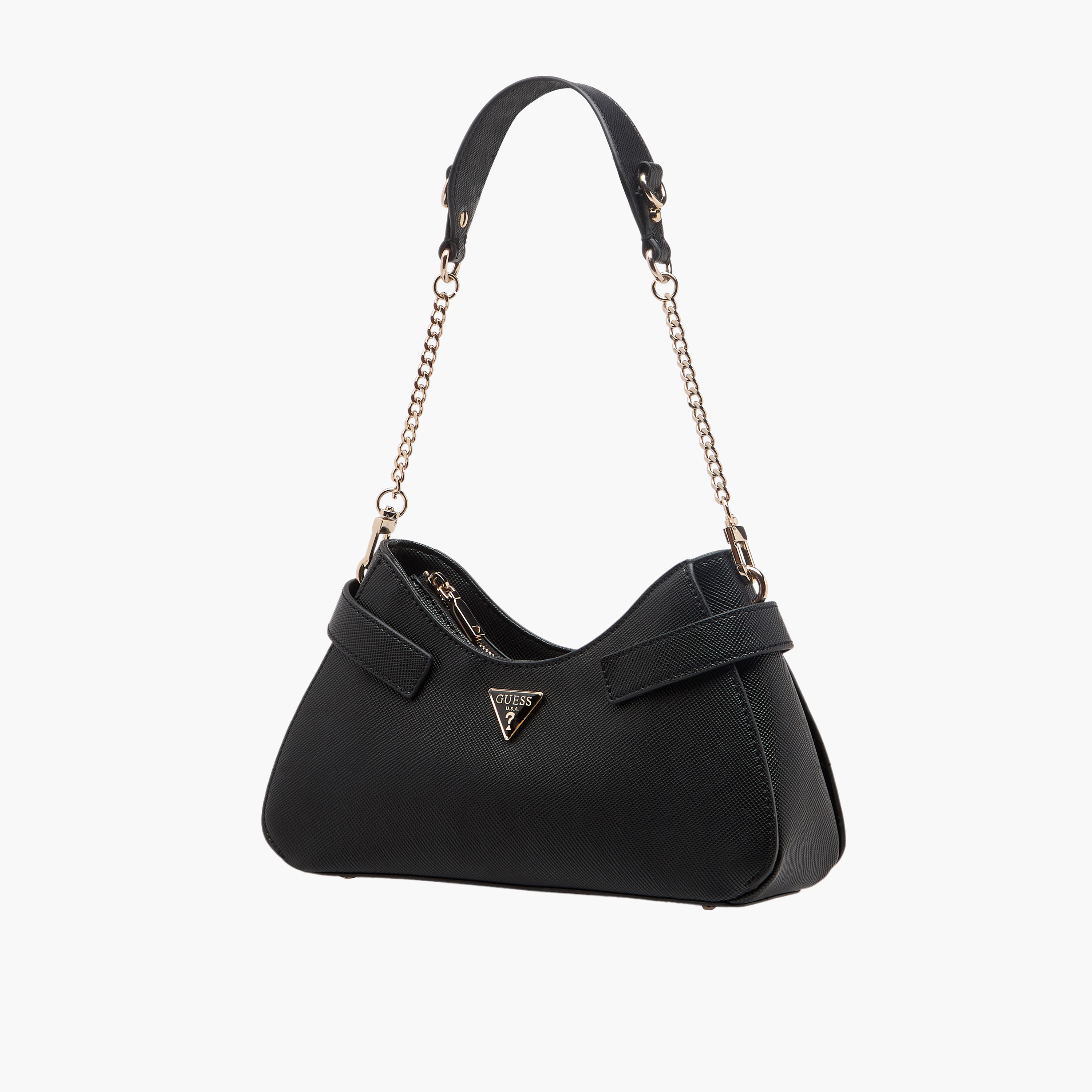 Guess Serenova Textured Shoulder Bag with Detachable Strap-women-bagsandwallets-handbags-image-3