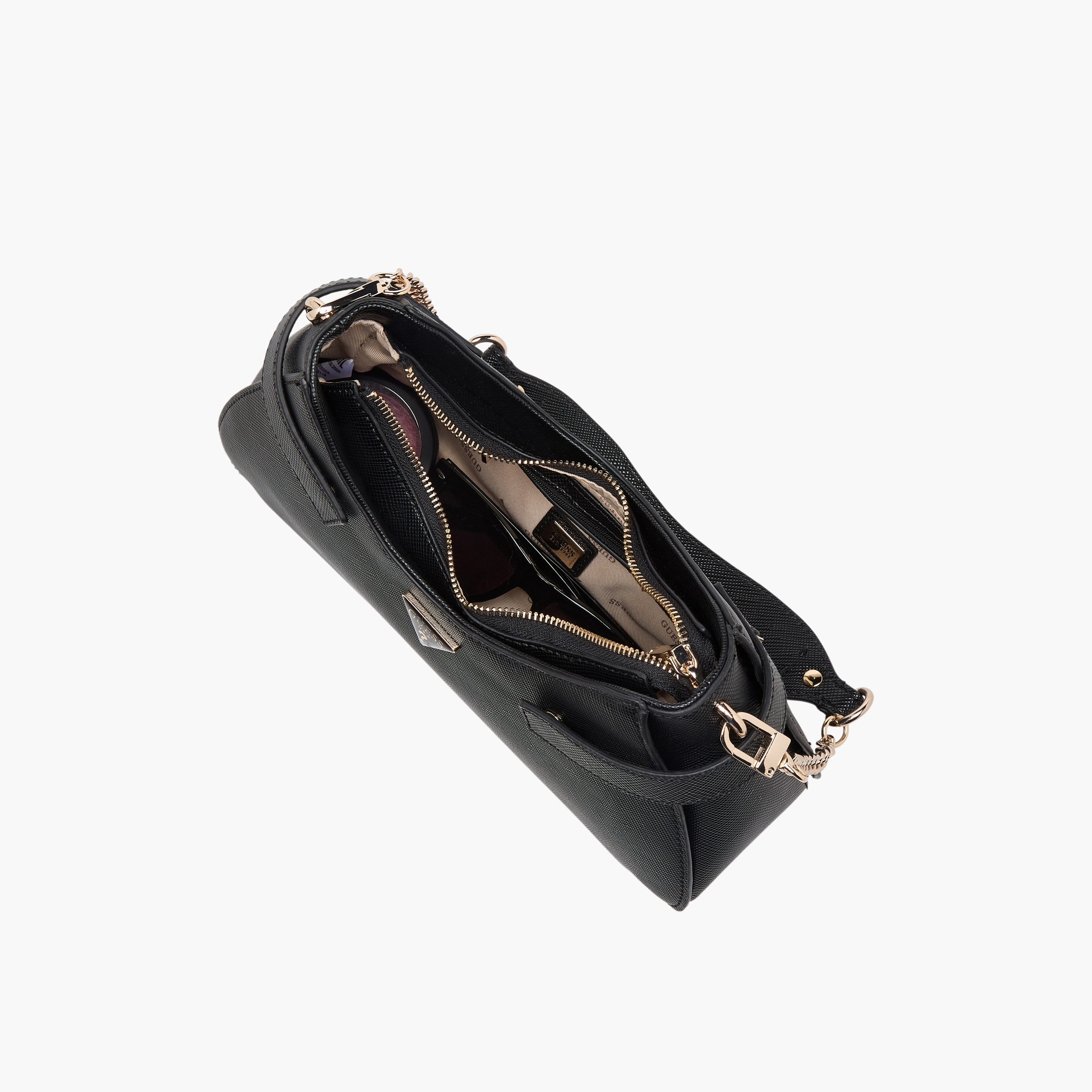 Guess Serenova Textured Shoulder Bag with Detachable Strap-women-bagsandwallets-handbags-image-8
