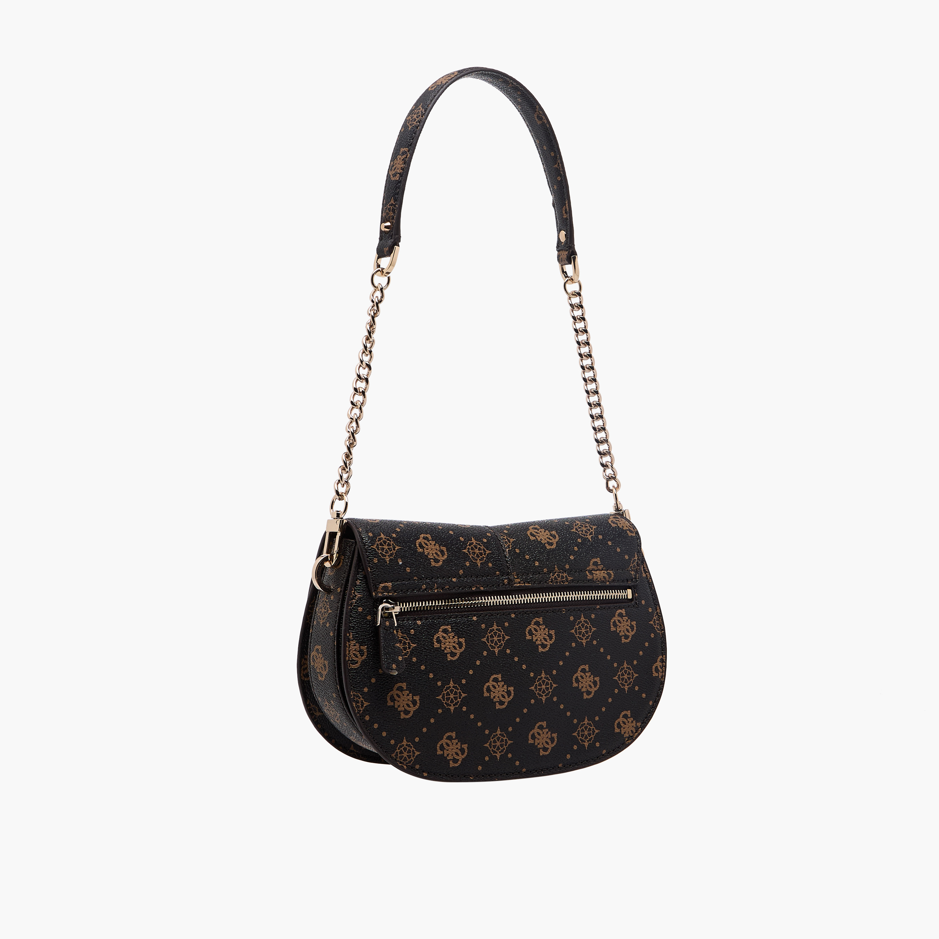 Guess Carrie Monogram Print Shoulder Bag with Detachable Strap-women-bagsandwallets-handbags-image-4