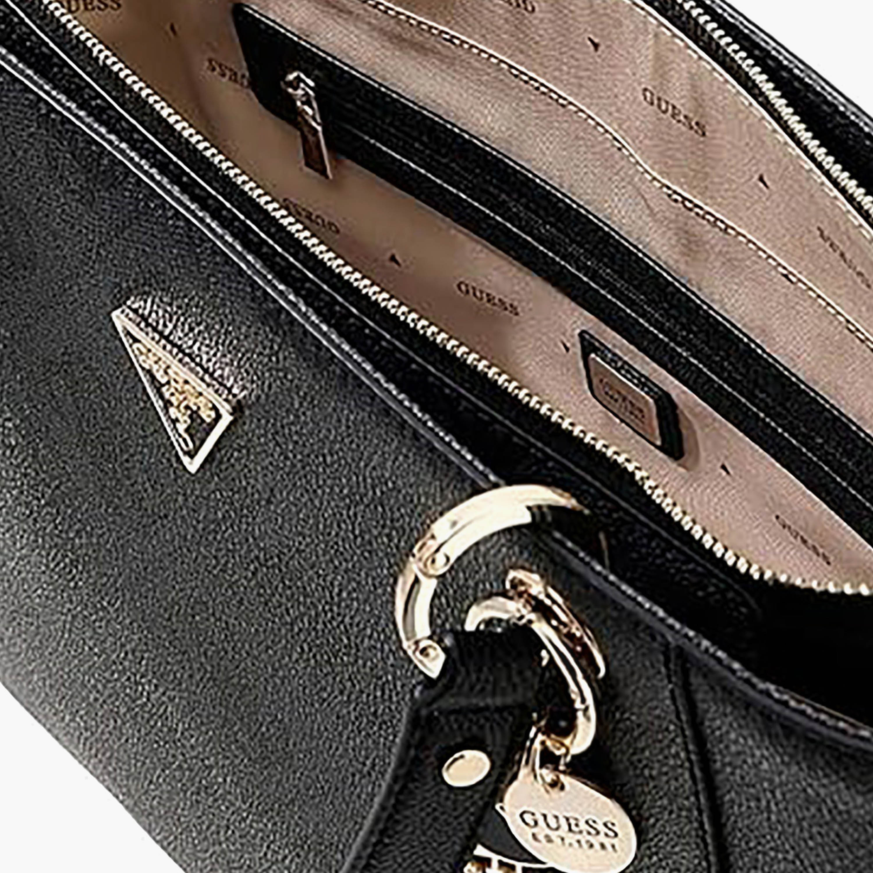 Guess Noelle II Monogram Print Tote Bag with Zip Closure-women-bagsandwallets-handbags-image-3
