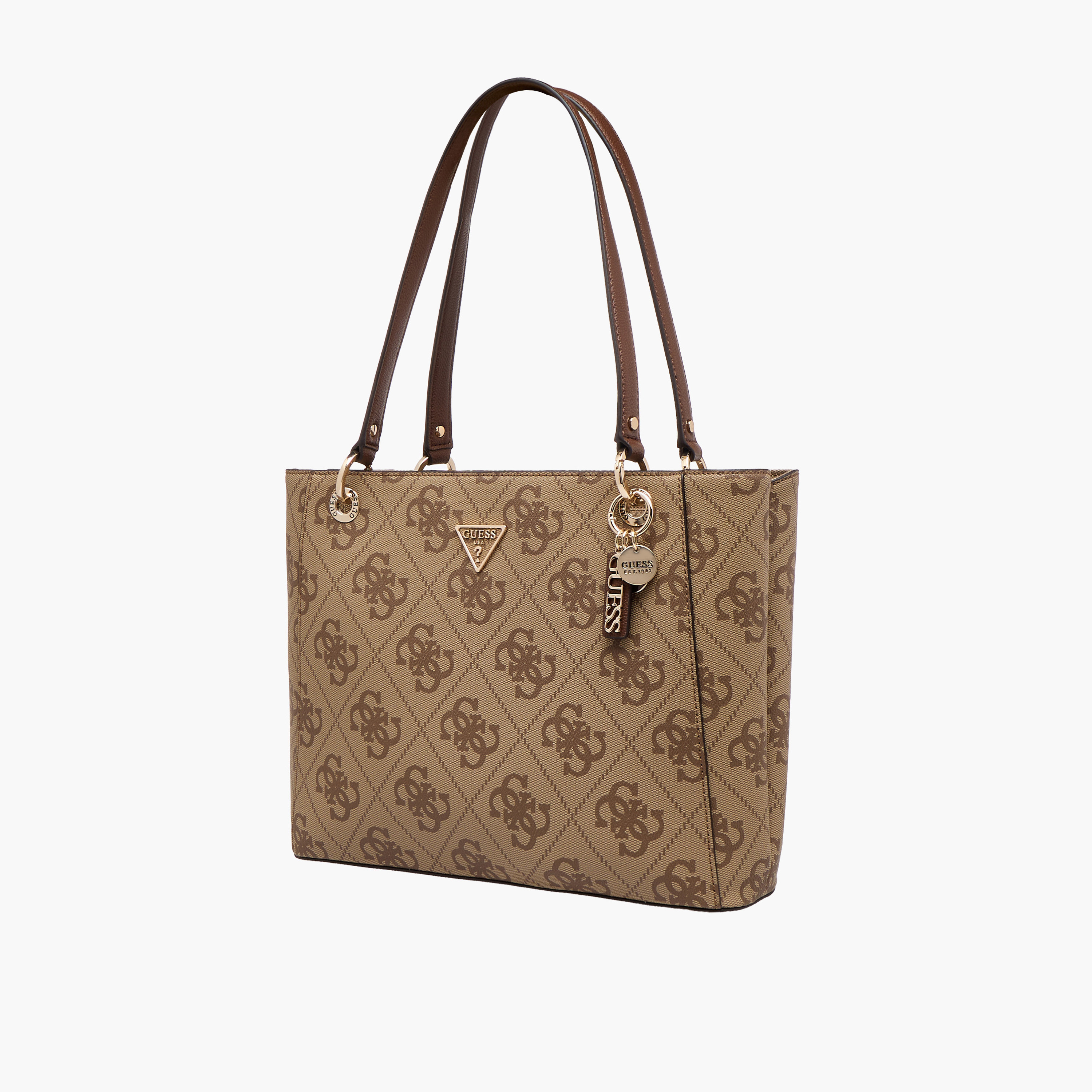 Guess Noelle II Monogram Print Tote Bag with Double Handle-women-bagsandwallets-handbags-image-3