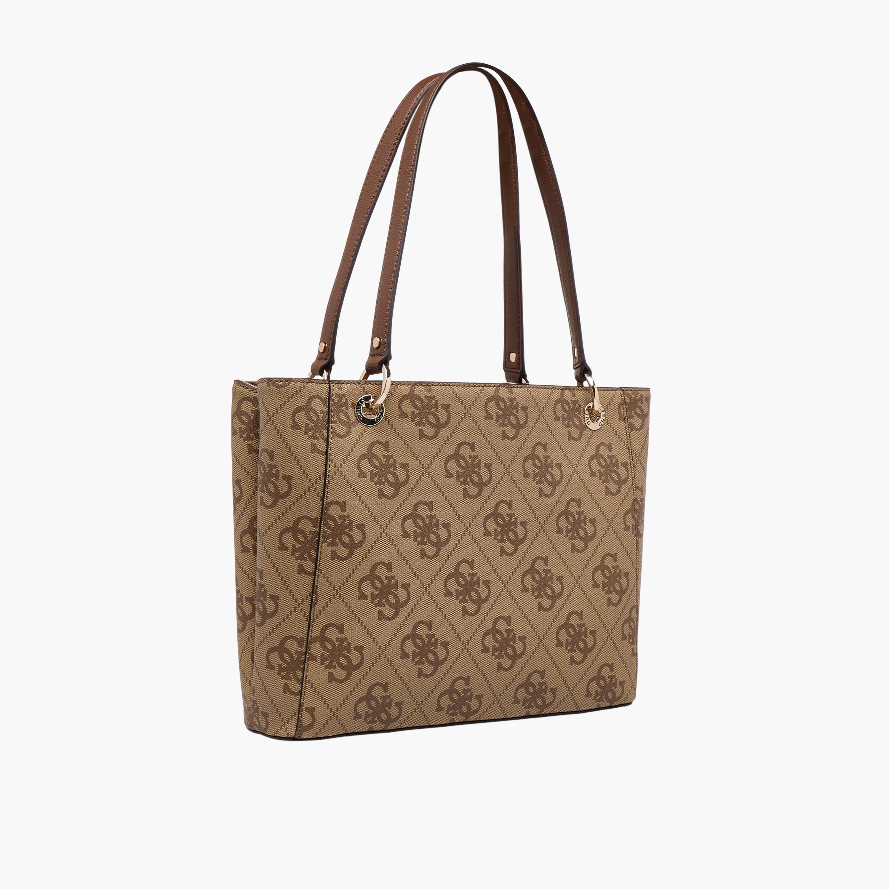 Guess Noelle II Monogram Print Tote Bag with Double Handle-women-bagsandwallets-handbags-image-4