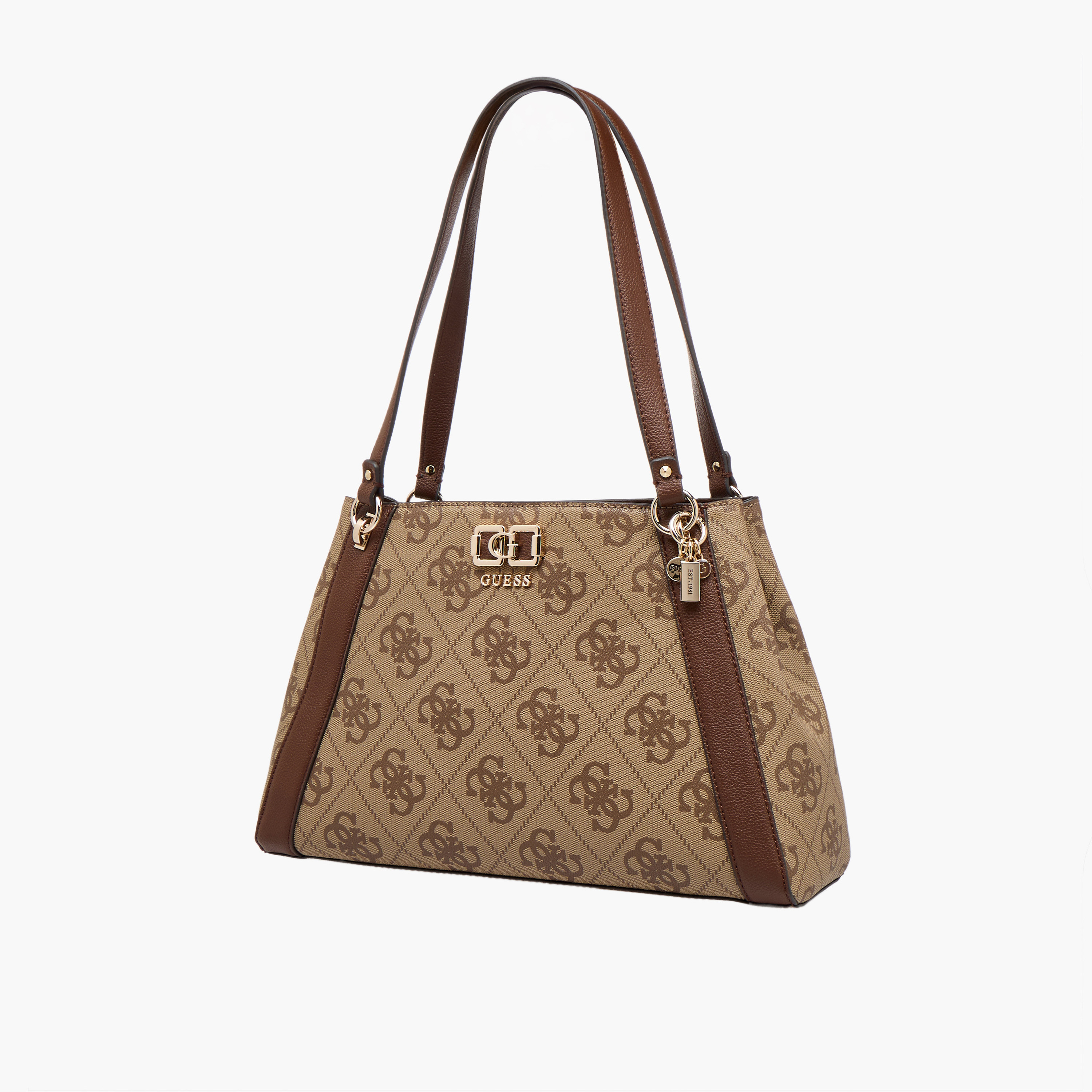 Guess Karnilla Printed Tote Bag with Zip Closure-women-bagsandwallets-handbags-image-3