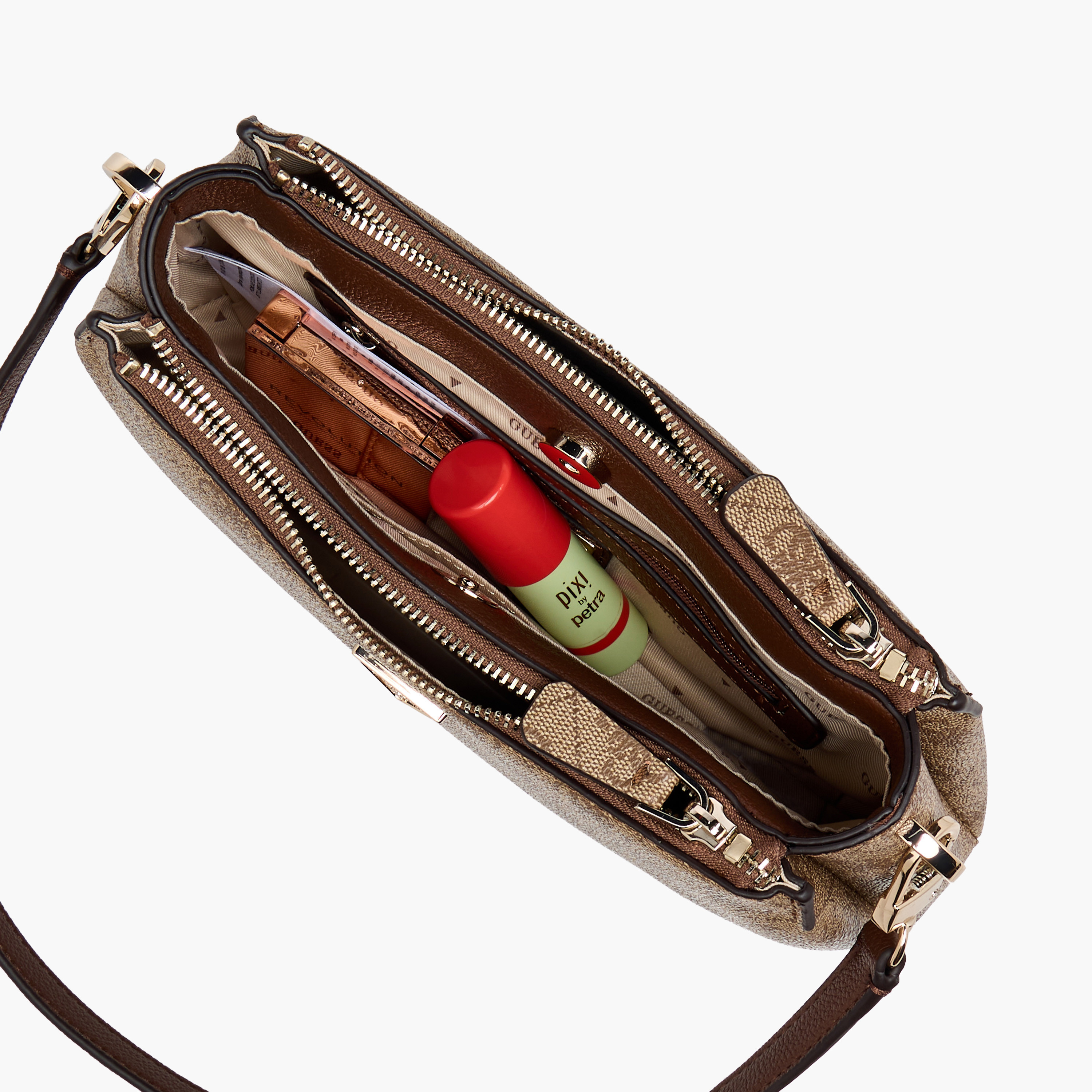 شنطة كتف مونوجرام بارزة الملمس بحزام قابل للفصل نويل II من جيس-women-bagsandwallets-handbags-image-9