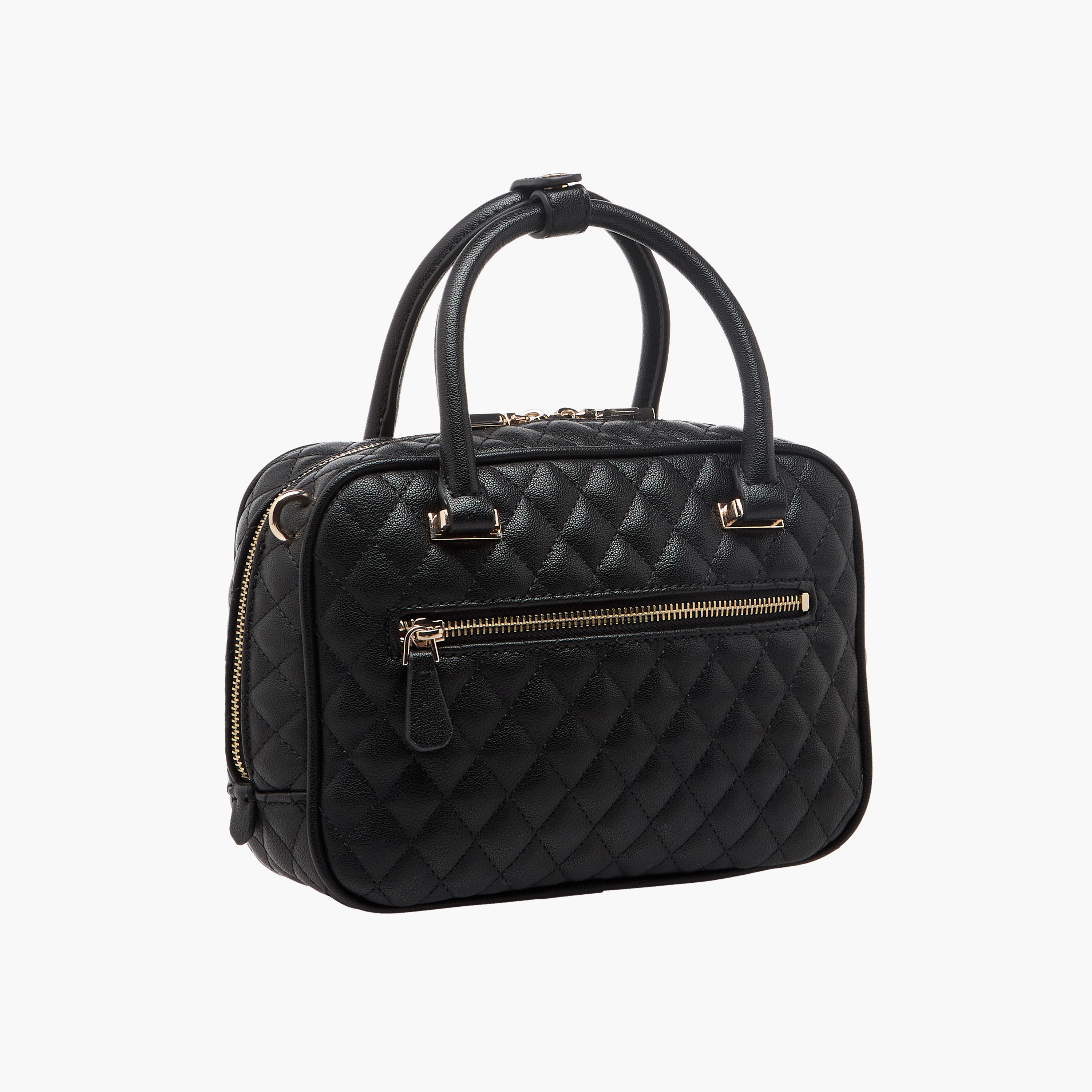 Guess Atabey Quilted Satchel Bag with Double Handle-women-bagsandwallets-handbags-image-4