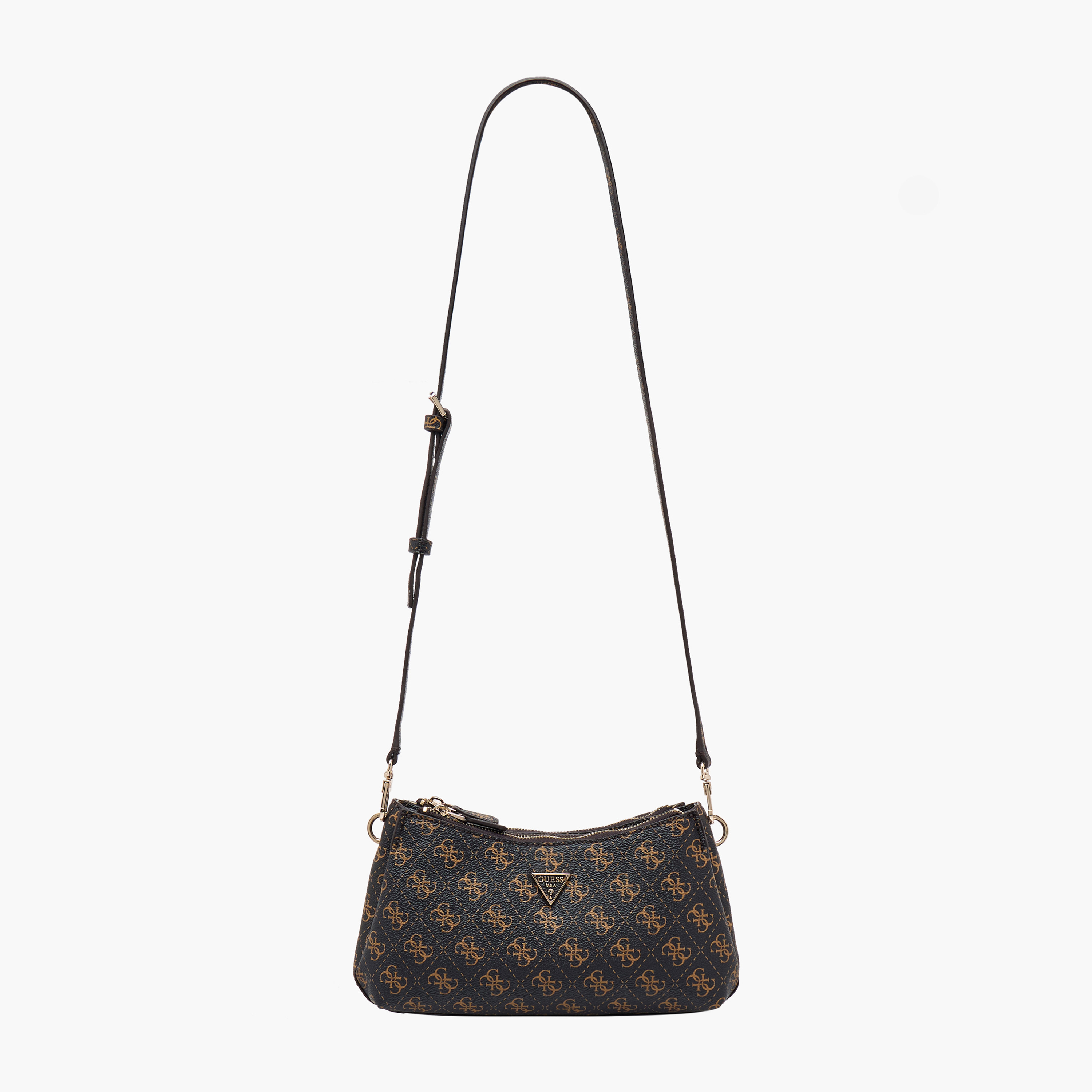 Guess Noelle II Monogram Print Shoulder Bag with Detachable Strap-women-bagsandwallets-handbags-image-3