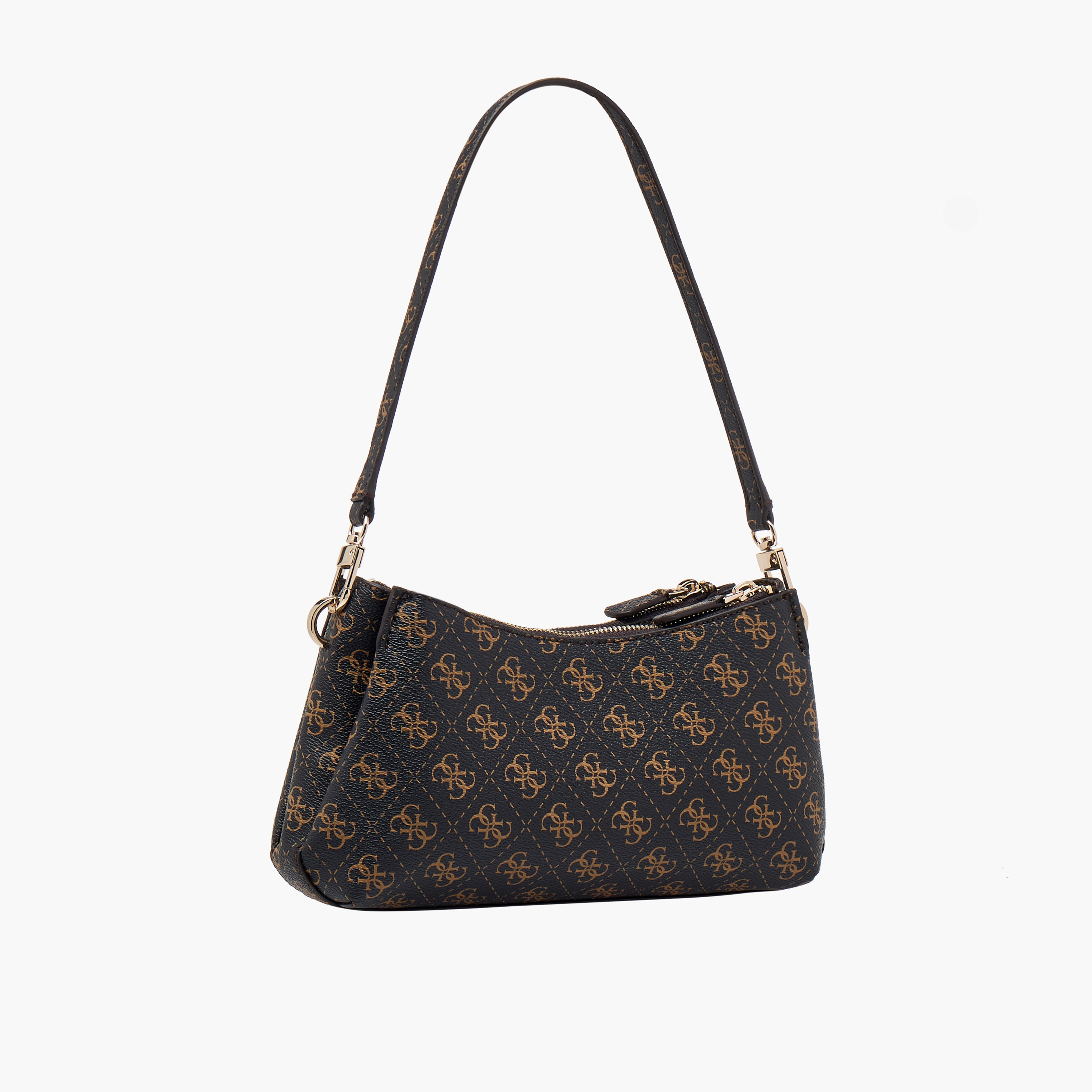 Guess Noelle II Monogram Print Shoulder Bag with Detachable Strap-women-bagsandwallets-handbags-image-4