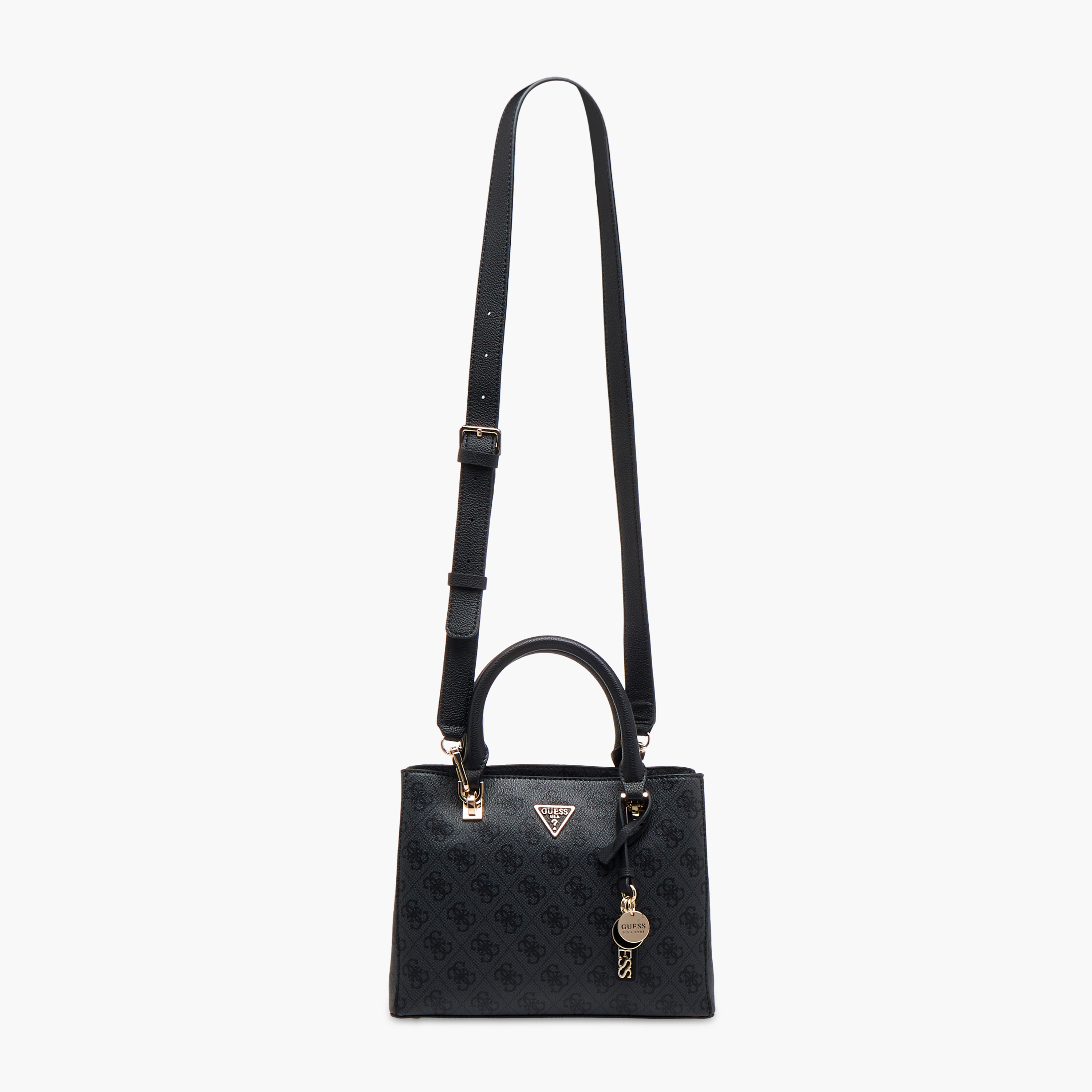 Guess Noelle II Printed Satchel Bag with Double Handle-women-bagsandwallets-handbags-image-3