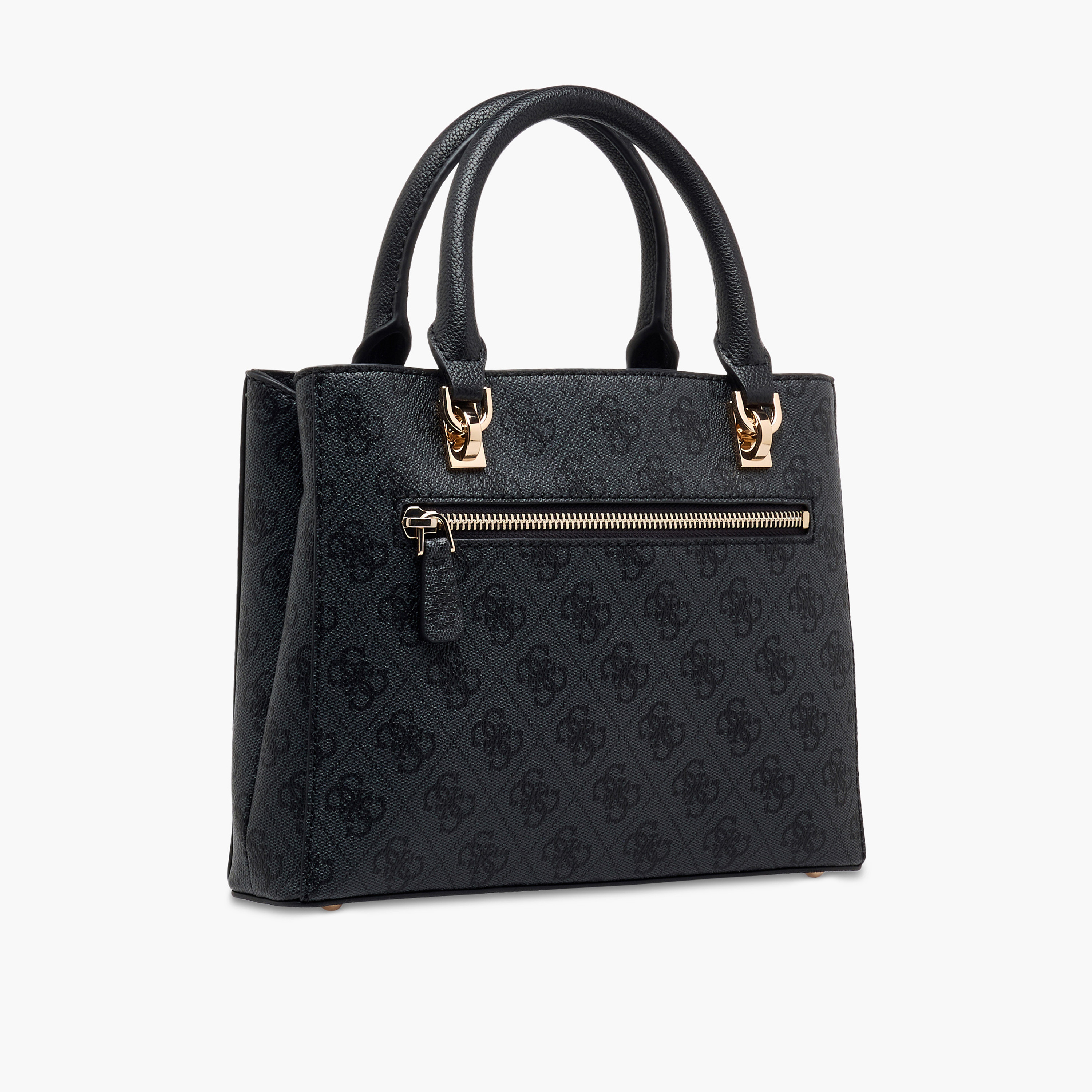 Guess Noelle II Printed Satchel Bag with Double Handle-women-bagsandwallets-handbags-image-4