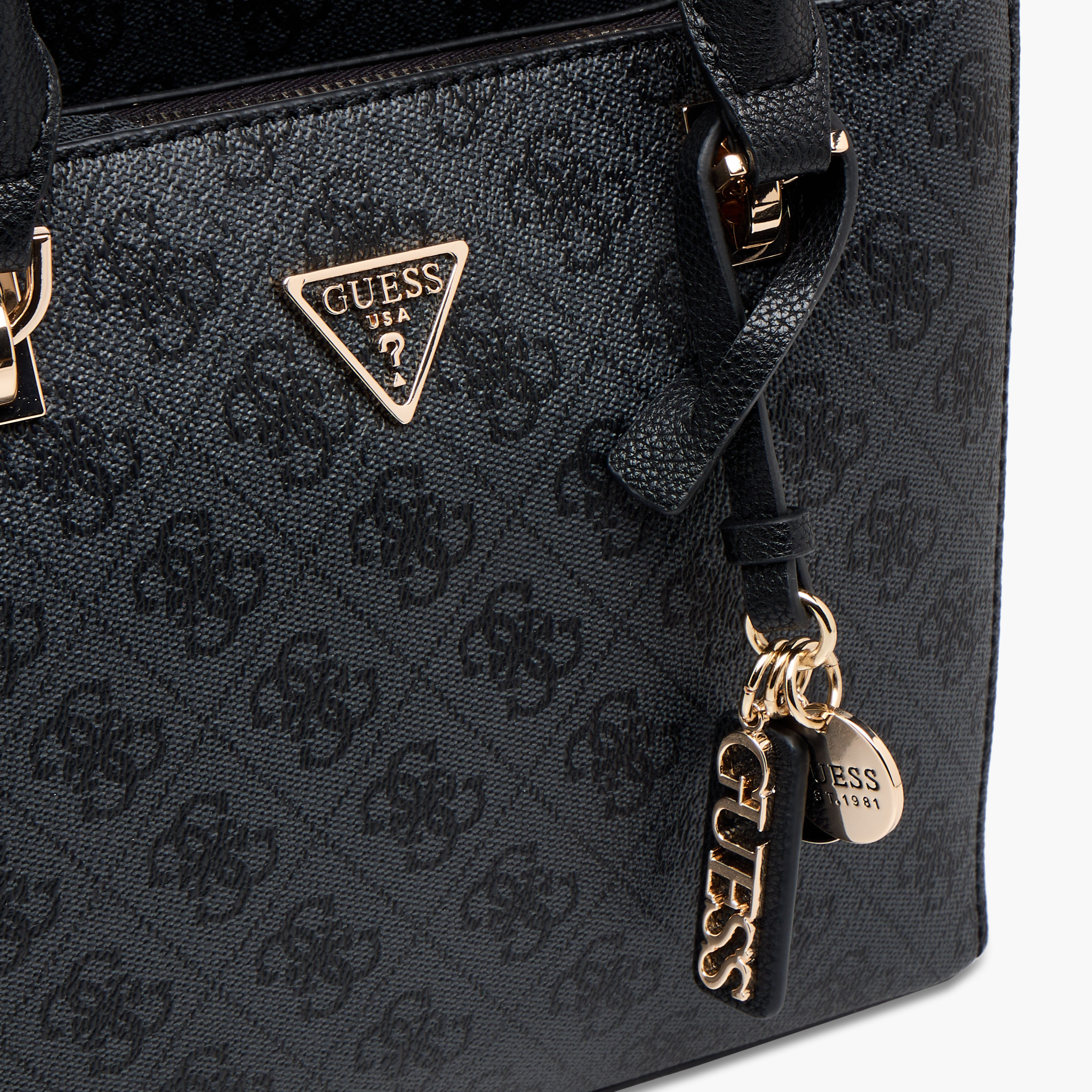 Guess Noelle II Printed Satchel Bag with Double Handle-women-bagsandwallets-handbags-image-5