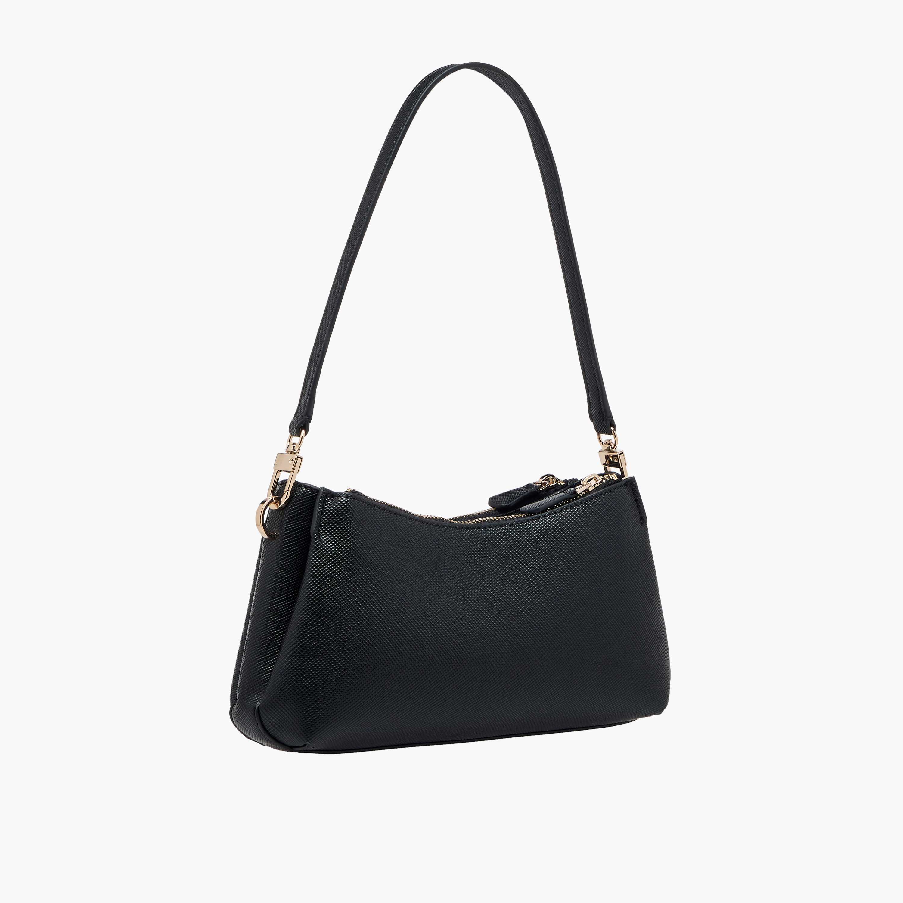 Guess Noelle II Textured Shoulder Bag with Zip Closure-women-bagsandwallets-handbags-image-4