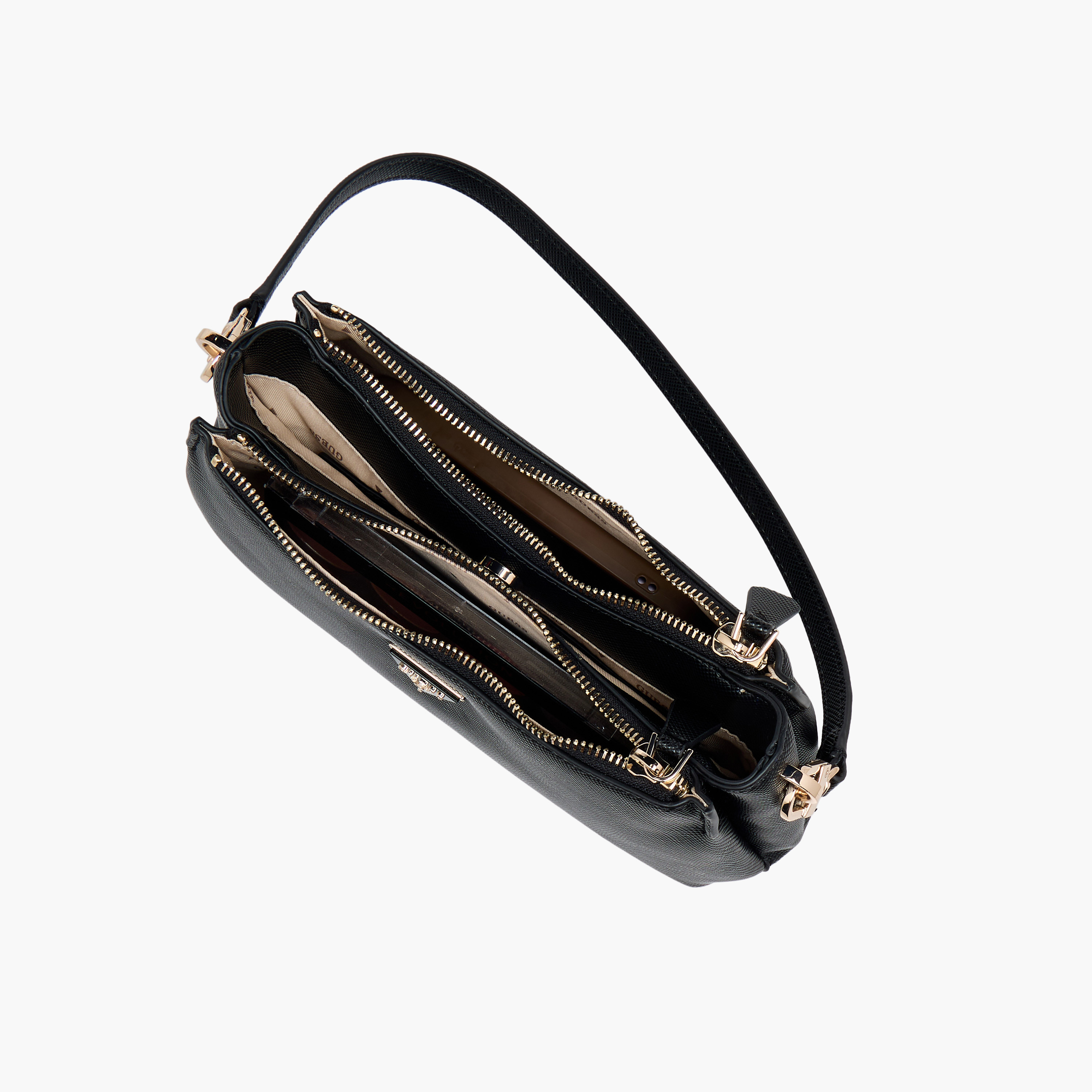 Guess Noelle II Textured Shoulder Bag with Zip Closure-women-bagsandwallets-handbags-image-9