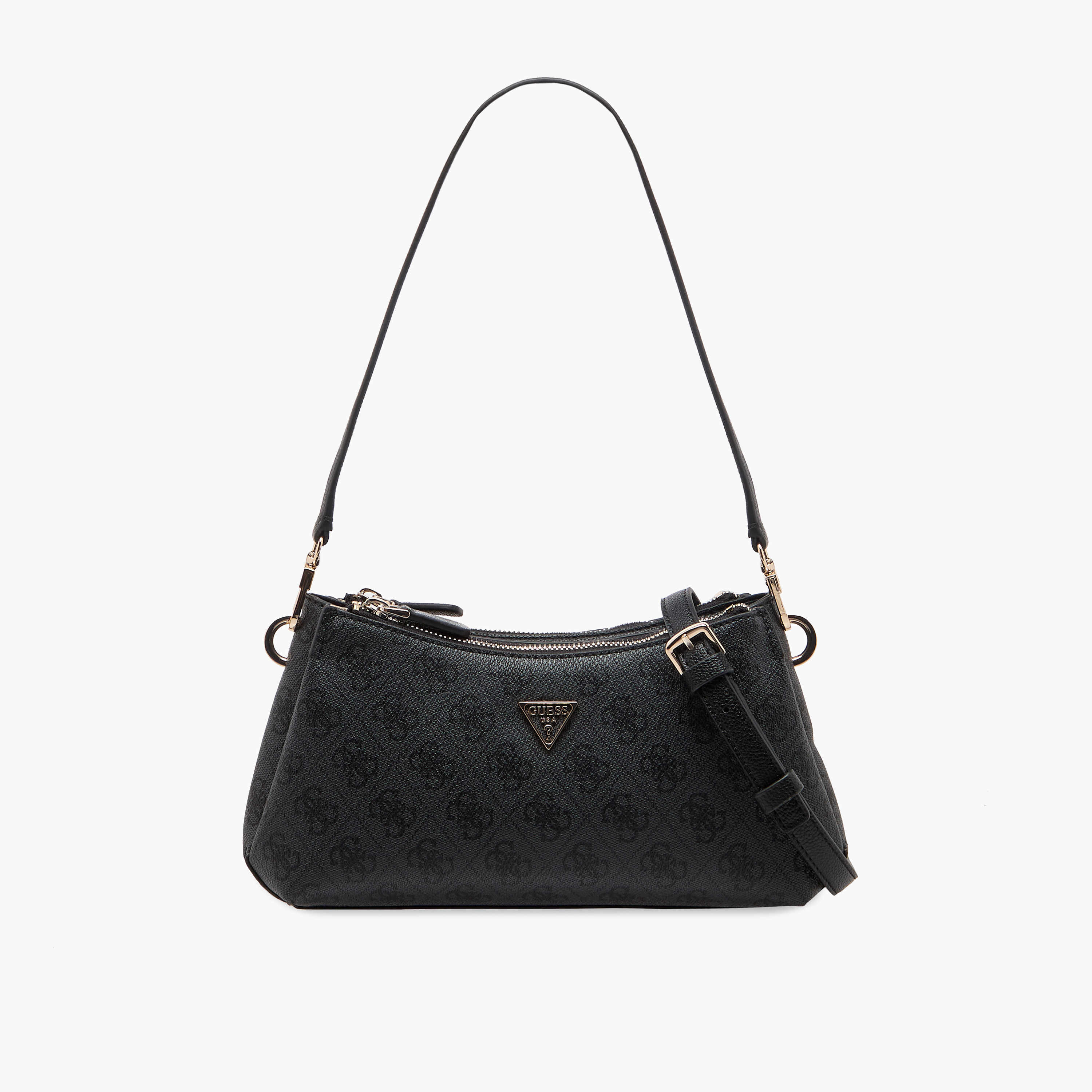 Guess Noelle II Printed Shoulder Bag with Zip Closure-women-bagsandwallets-handbags-image-1