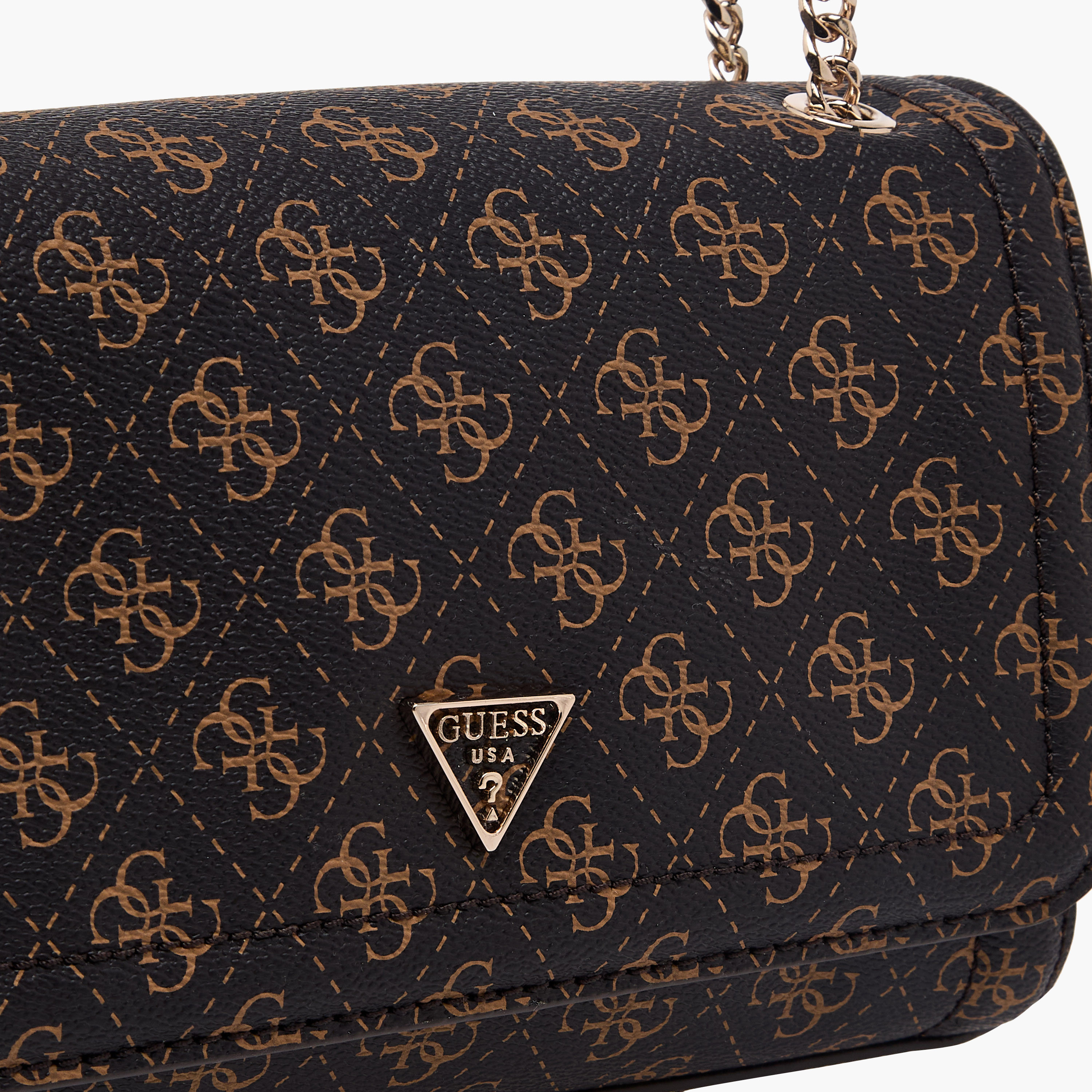 Guess Noelle II Printed Shoulder Bag with Chain Strap-women-bagsandwallets-handbags-image-5