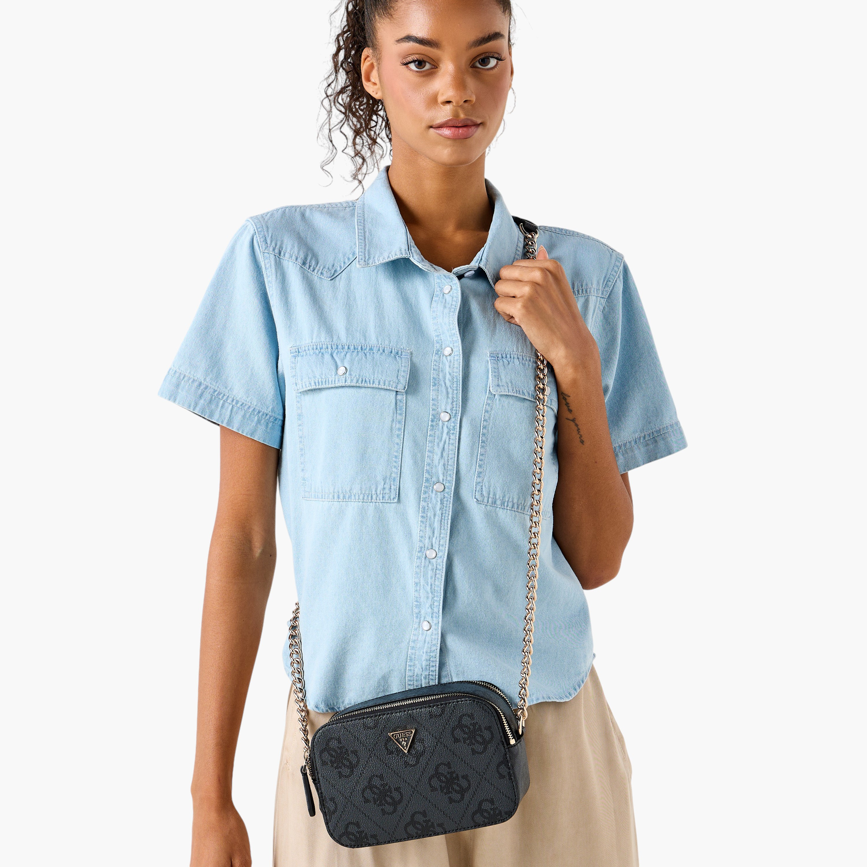 Guess Noelle II Monogram Print Crossbody Bag with Chain Strap-women-bagsandwallets-handbags-image-2