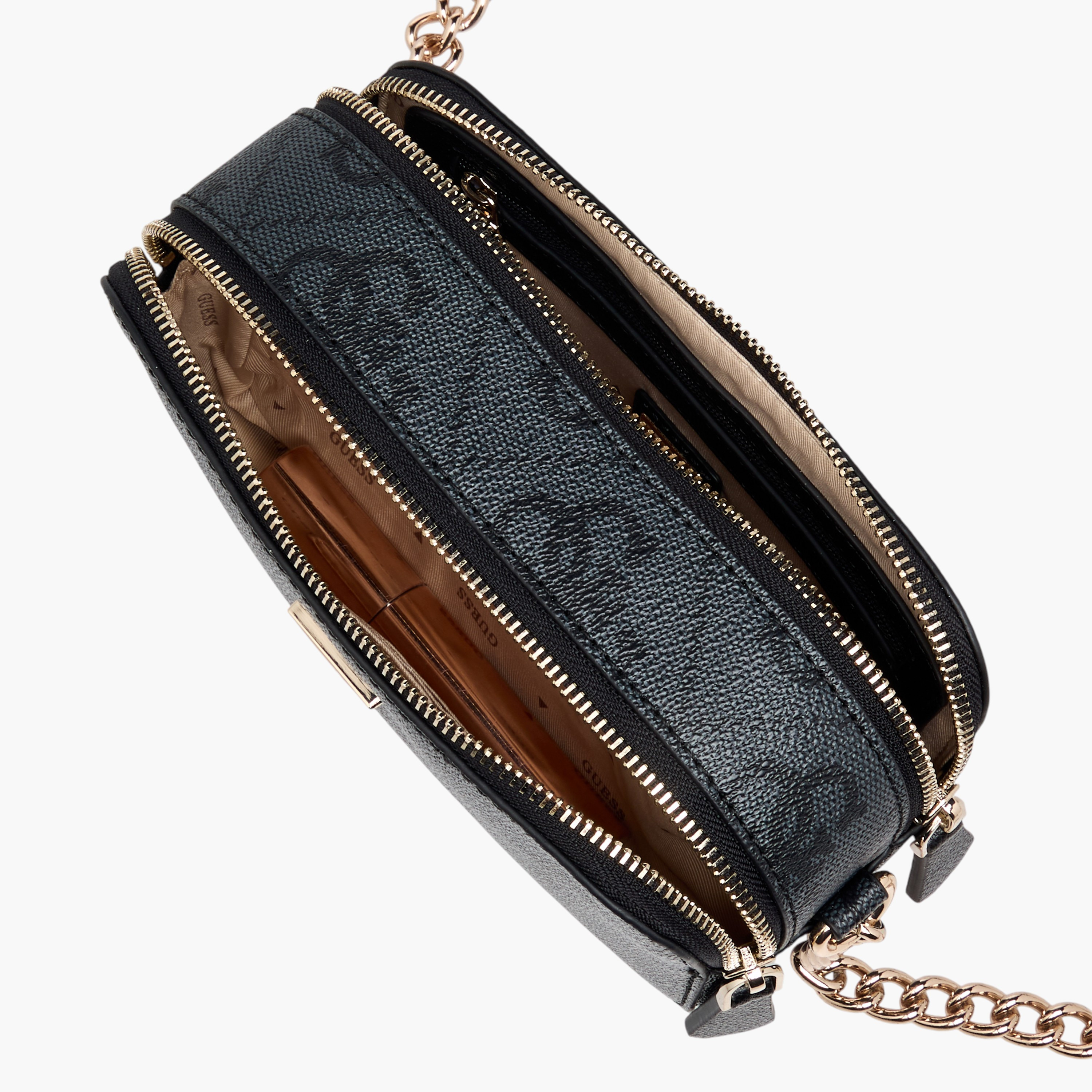 Guess Noelle II Monogram Print Crossbody Bag with Chain Strap-women-bagsandwallets-handbags-image-8