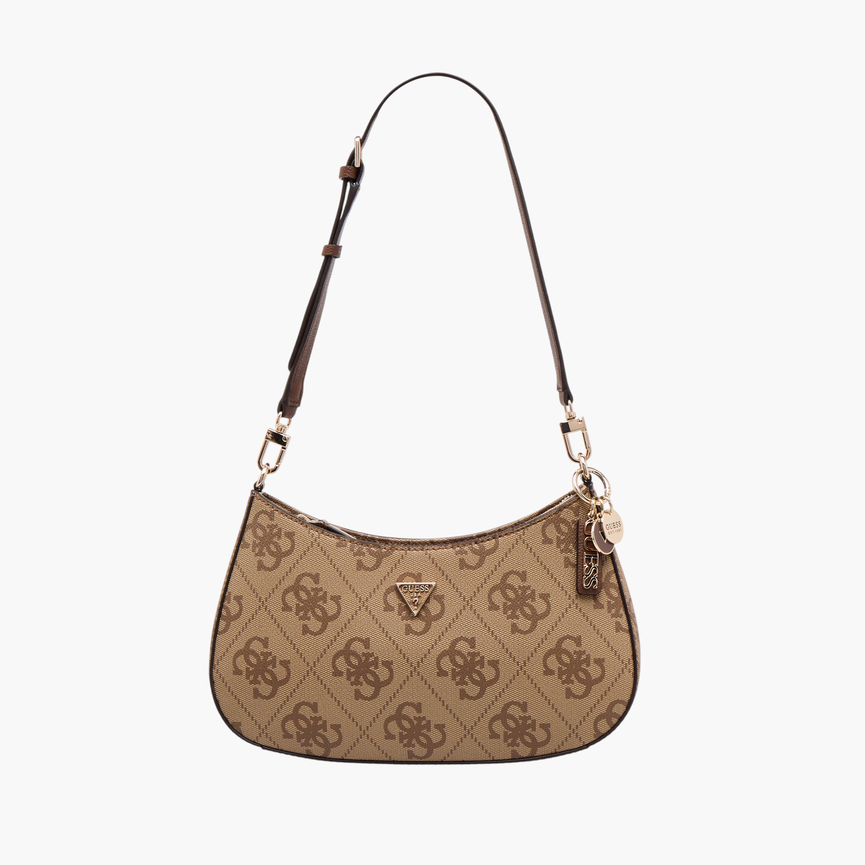 شنطة كتف بسحاب إغلاق وطبعات مونوجرام نويل II من جيس-women-bagsandwallets-handbags-image-1