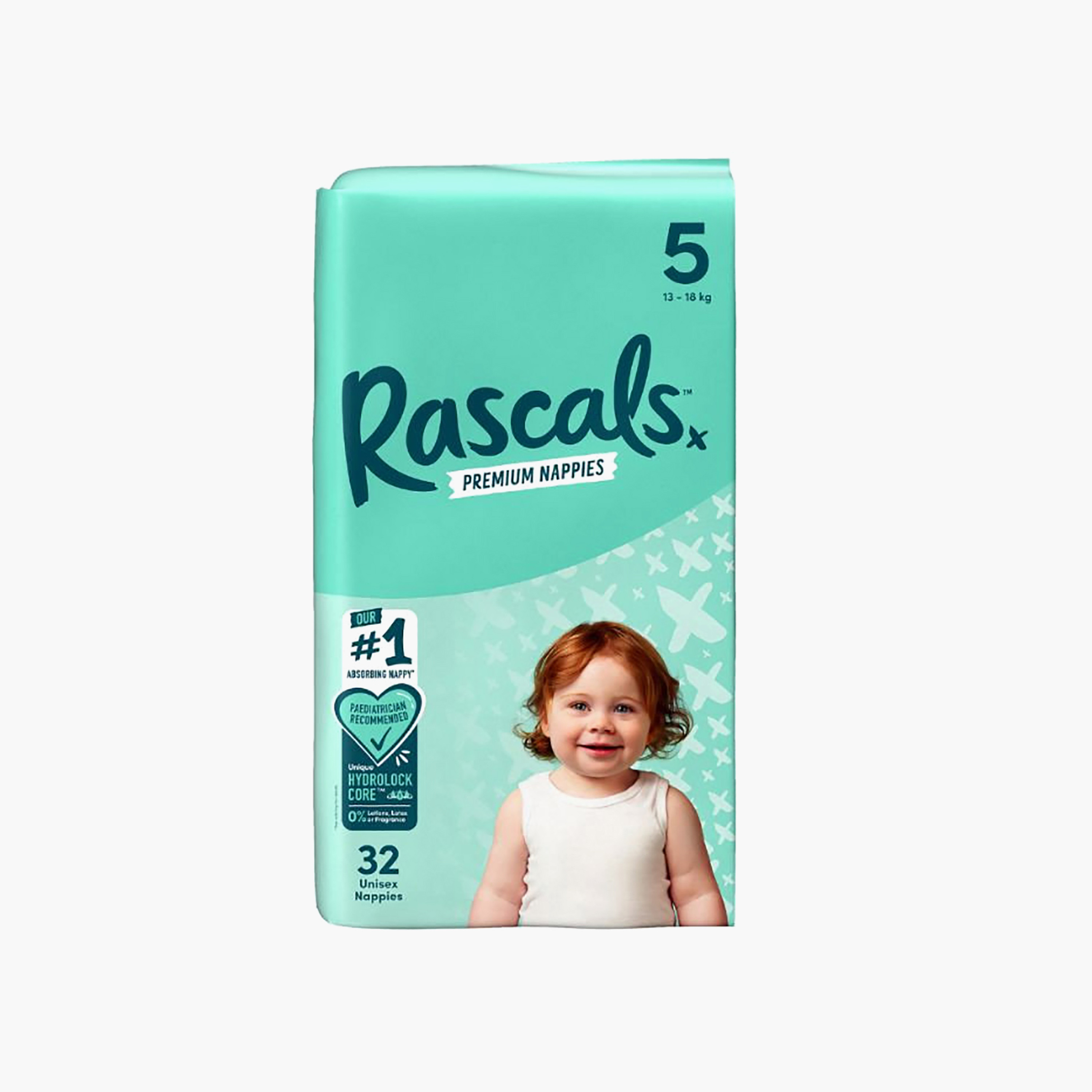 Rascal + Friends 32-Piece Premium Baby Diapers - Size 5 - 13-18 kg-baby-diapering-diapers-image-1