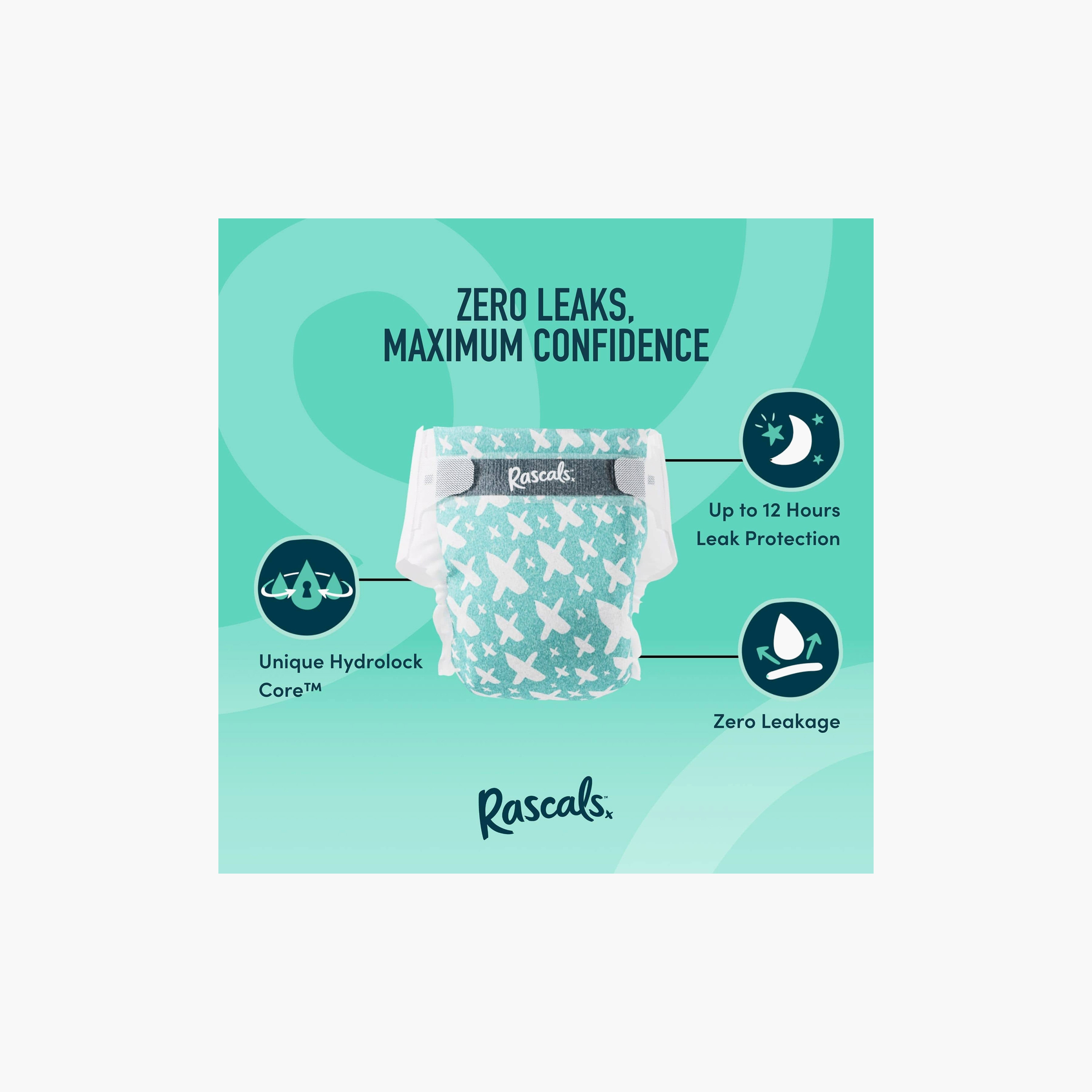 حفاضات أطفال بريميوم 26 قطعة من راسكالس - مقاس 7 - 17+ كجم-baby-diapering-diapers-image-3