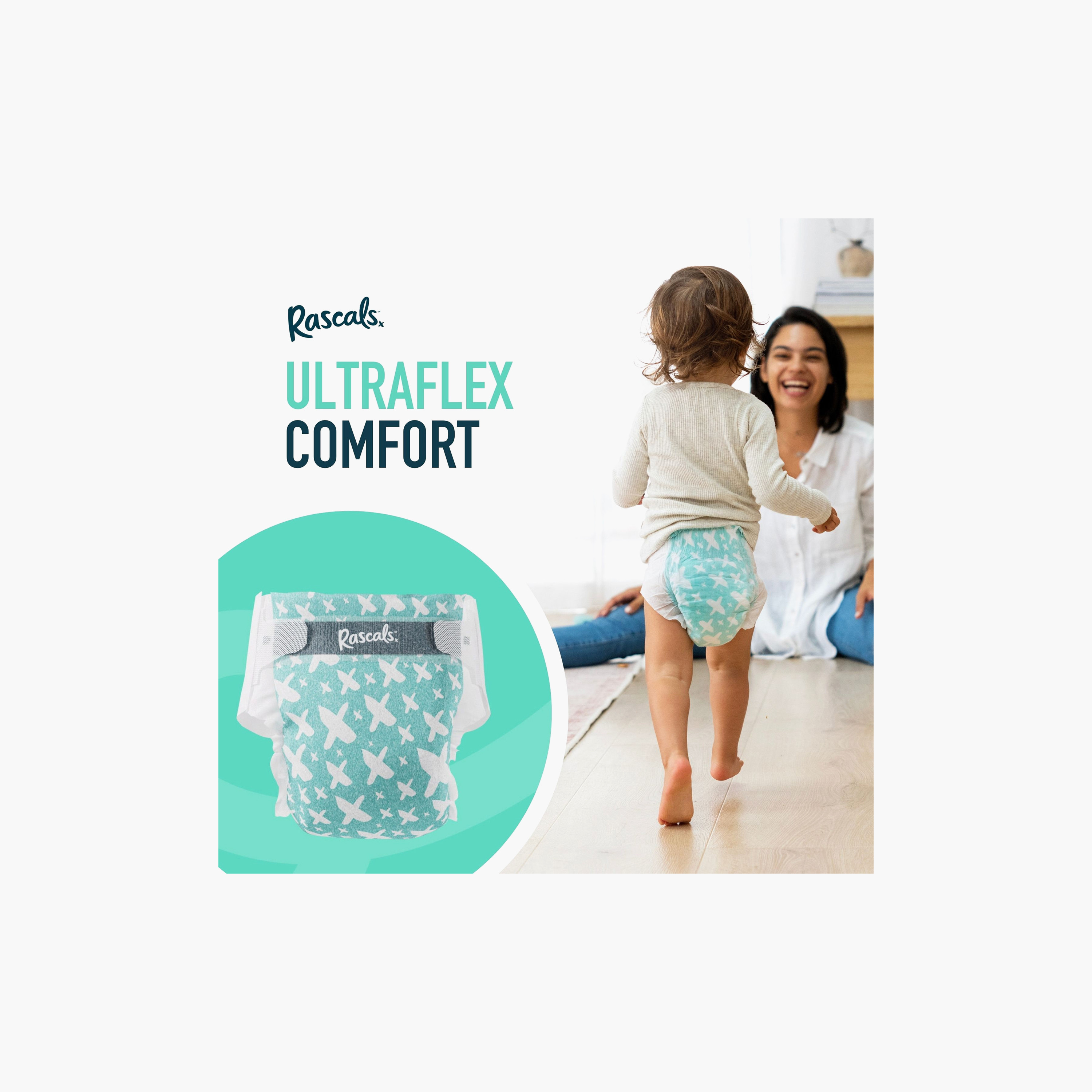 Rascal + Friends 64-Piece Premium Baby Diapers - Size 5 - 13-18 kg-baby-diapering-diapers-image-7