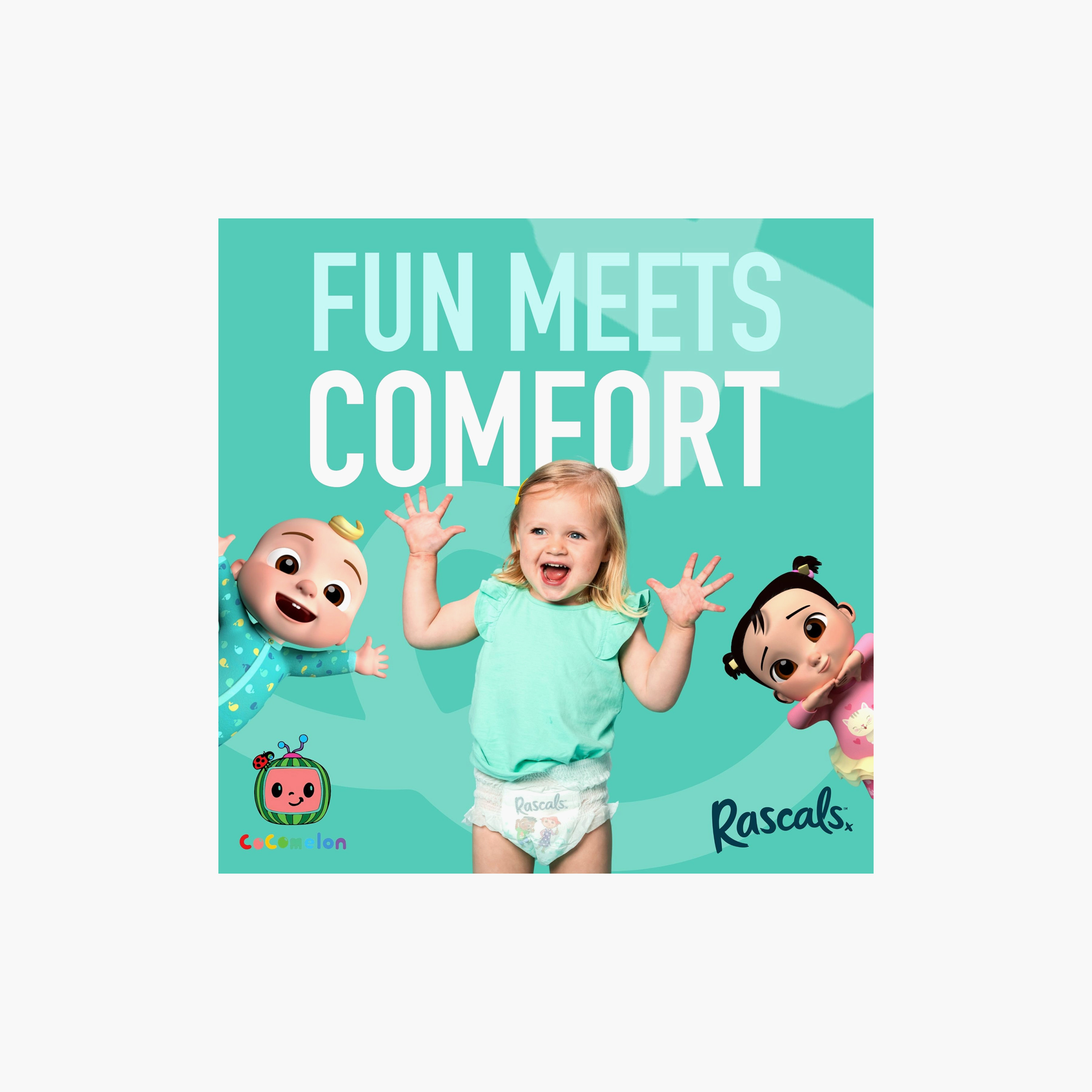 Rascal + Friends 28-Piece Cocomelon Edition Training Diaper Pants - Size 5 - 13-18 kg-baby-diapering-diapers-image-14