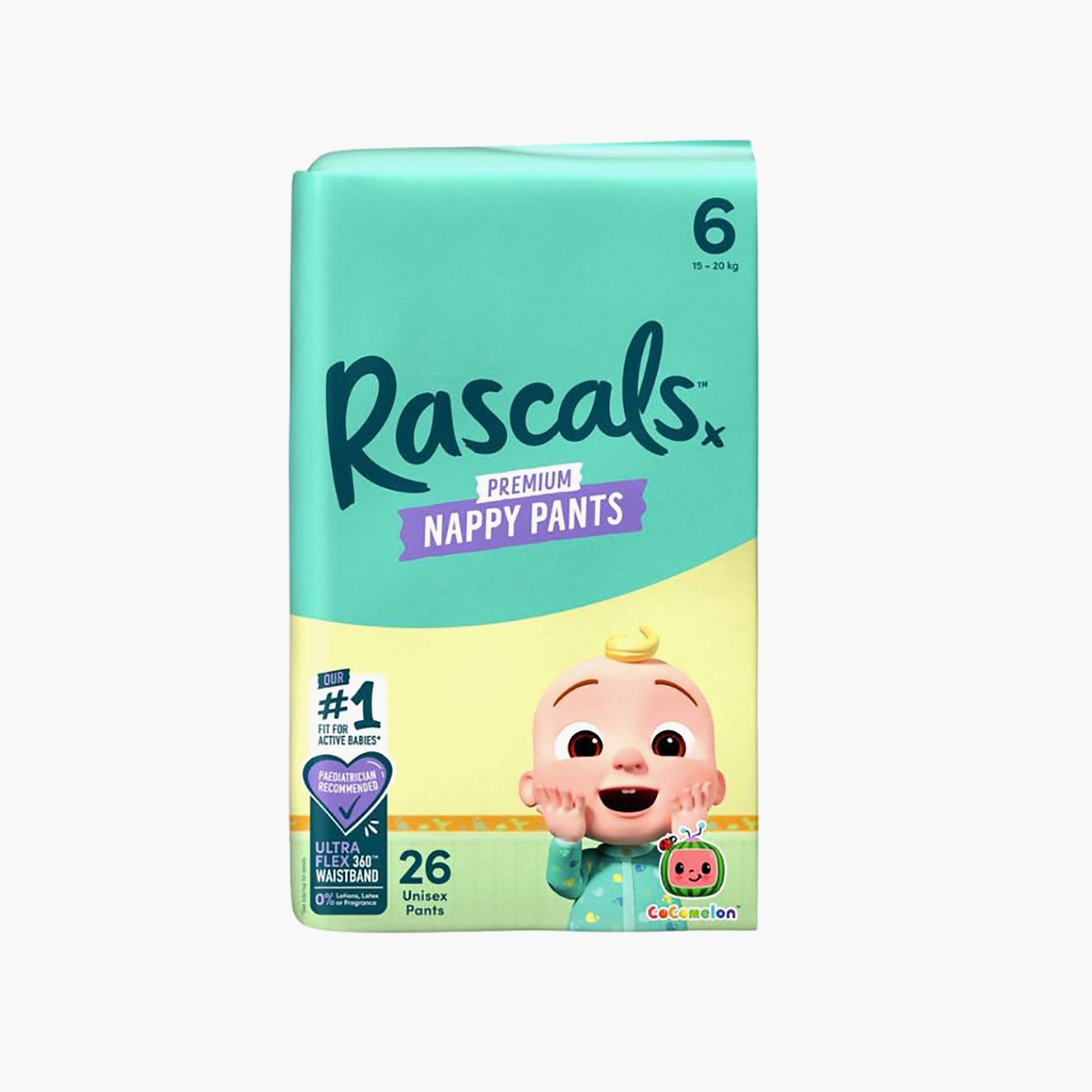Rascal + Friends 26-Piece Cocomelon Edition Training Diaper Pants - Size 6 - 15-20 kg-baby-diapering-diapers-image-1