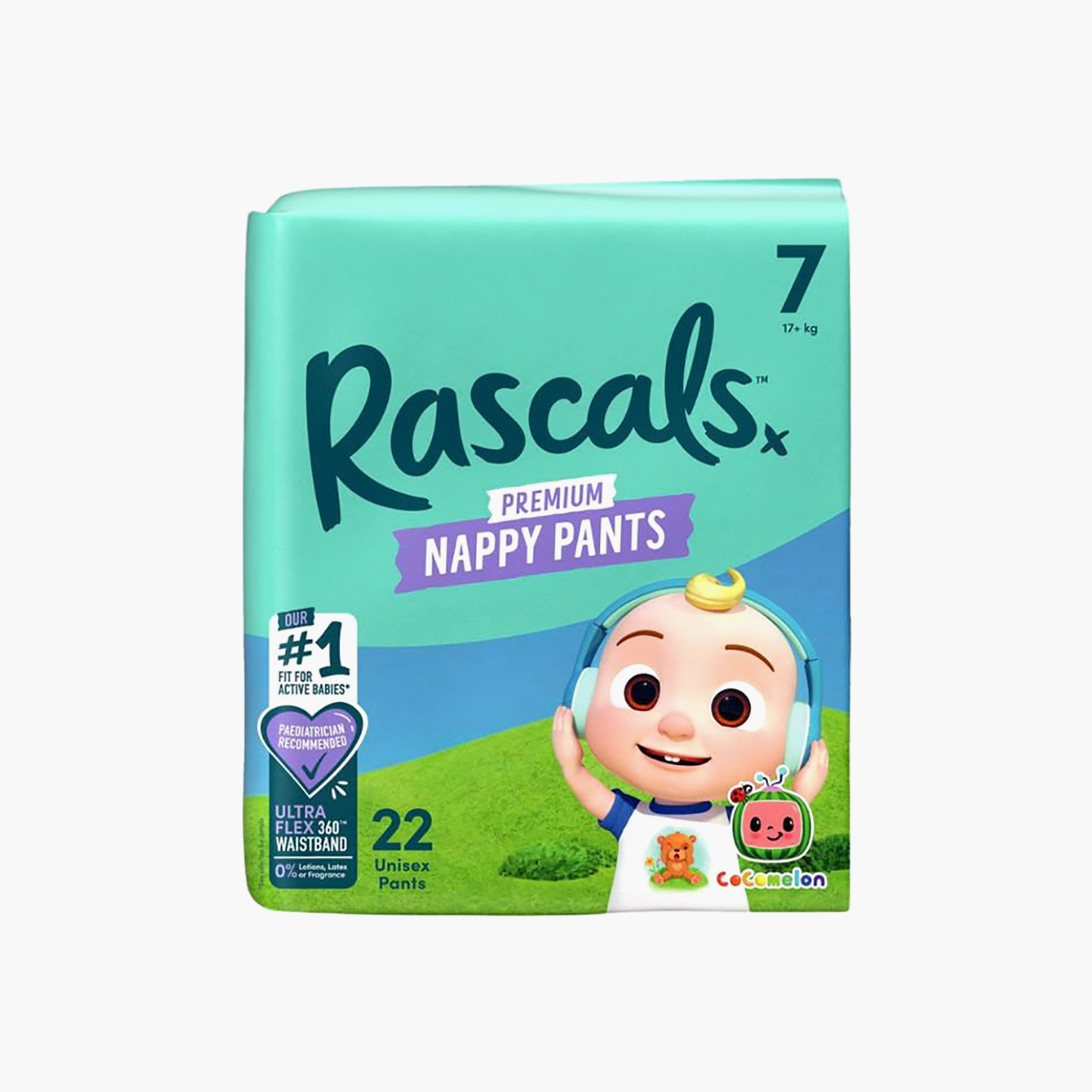 Rascal + Friends 22-Piece Cocomelon Edition Training Diaper Pants - Size 7 - 17+ kg-baby-diapering-diapers-image-1