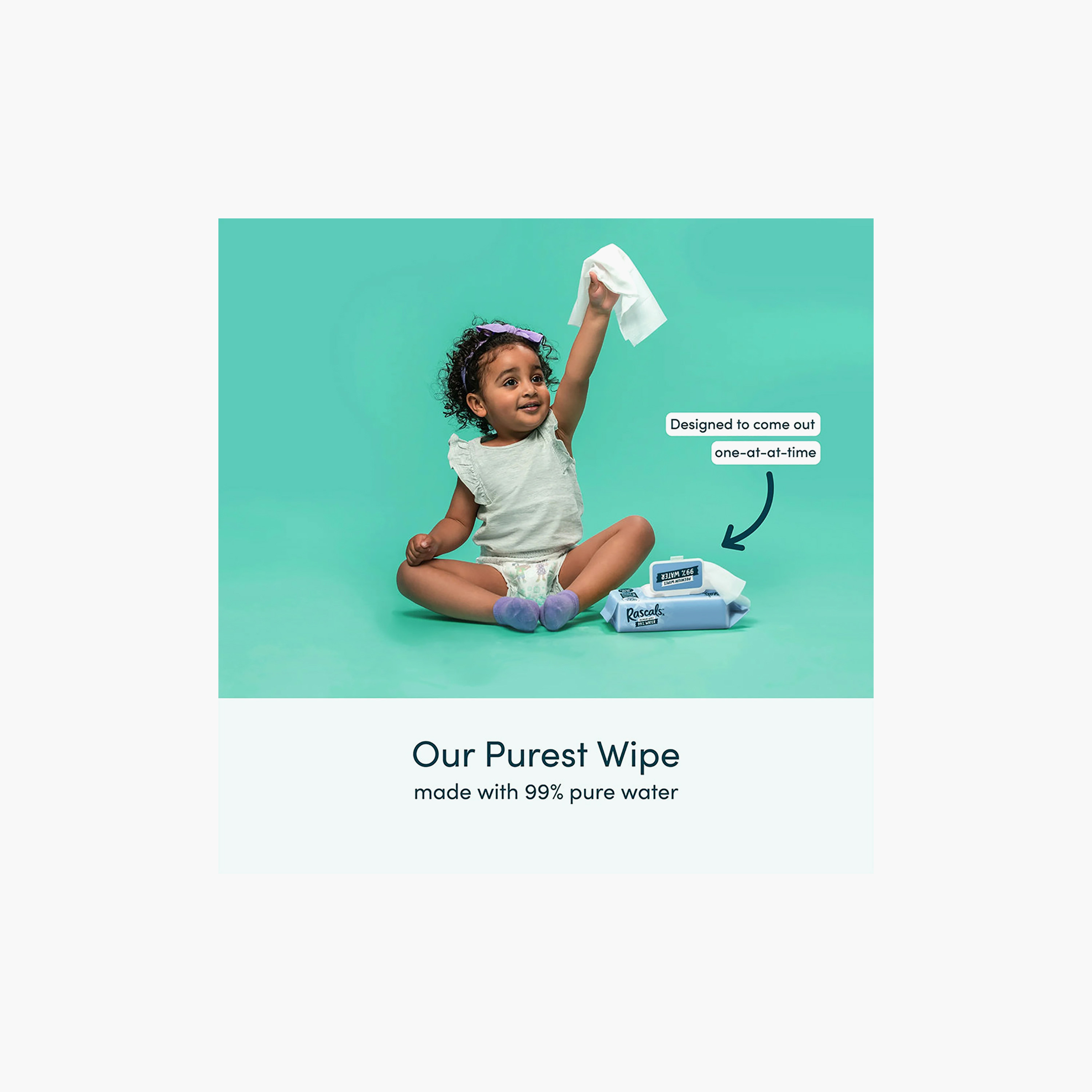 Rascal + Friends Premium Water Wipes - Pack of 3 x 72 Wipes-baby-diapering-babywipes-image-6
