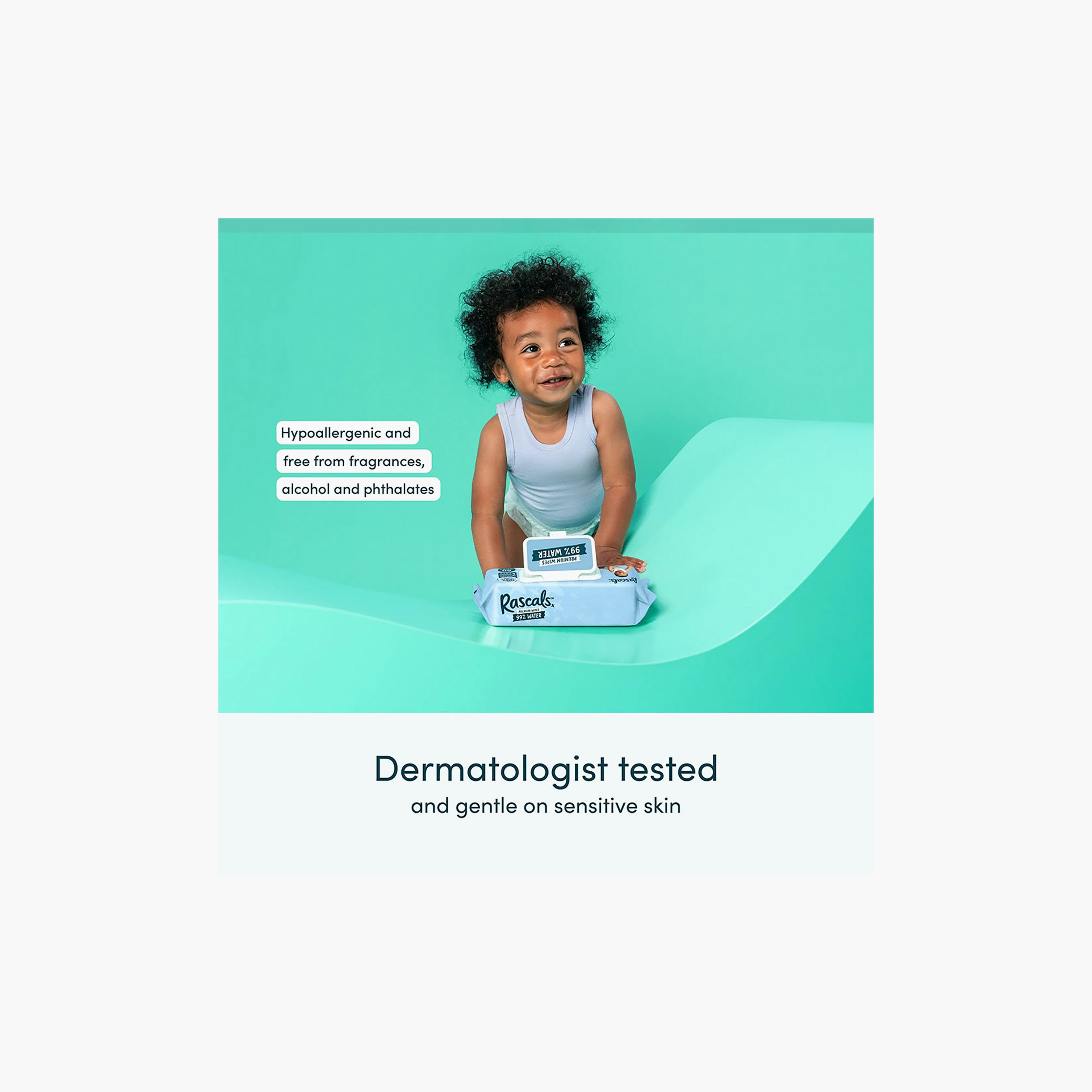 Rascal + Friends Premium Water Wipes - Pack of 3 x 72 Wipes-baby-diapering-babywipes-image-7