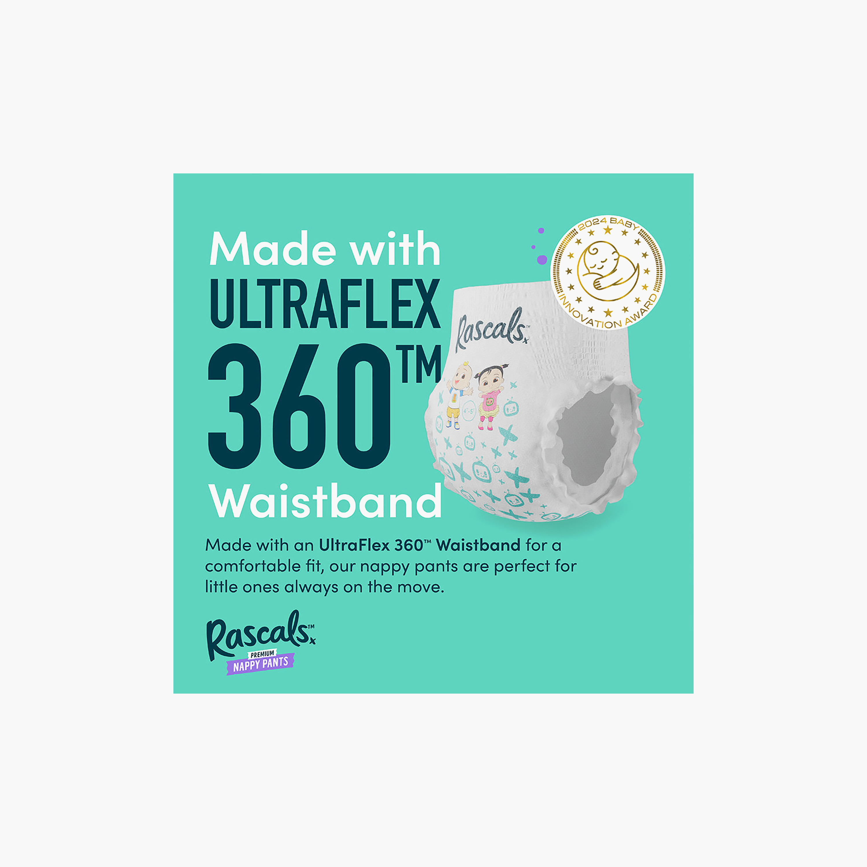 Rascal + Friends 44-Piece Cocomelon Edition Training Nappy Pants - Size 6 - 15-20 kg-baby-diapering-diapers-image-4