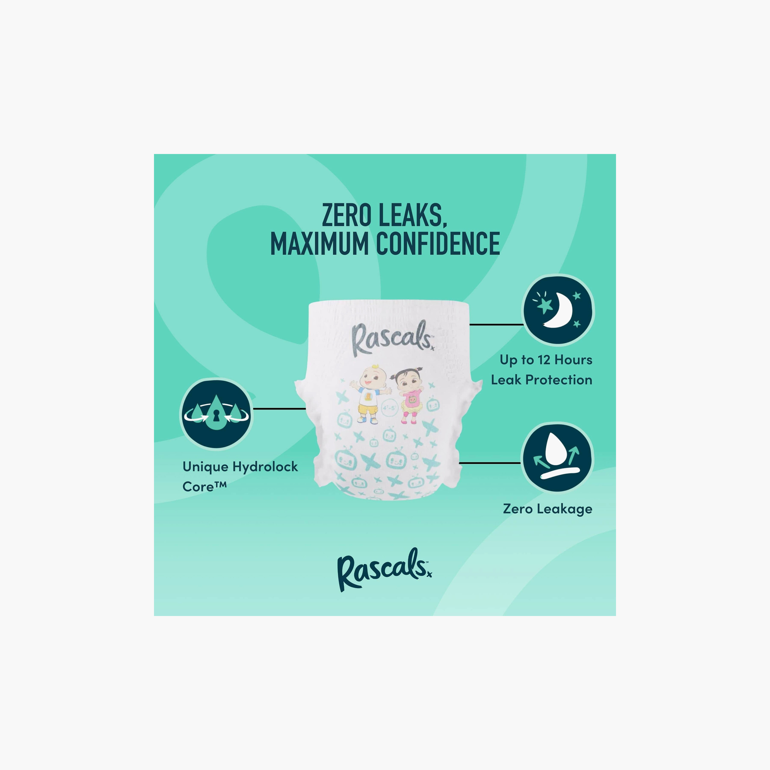 Rascal + Friends 44-Piece Cocomelon Edition Training Nappy Pants - Size 6 - 15-20 kg-baby-diapering-diapers-image-8