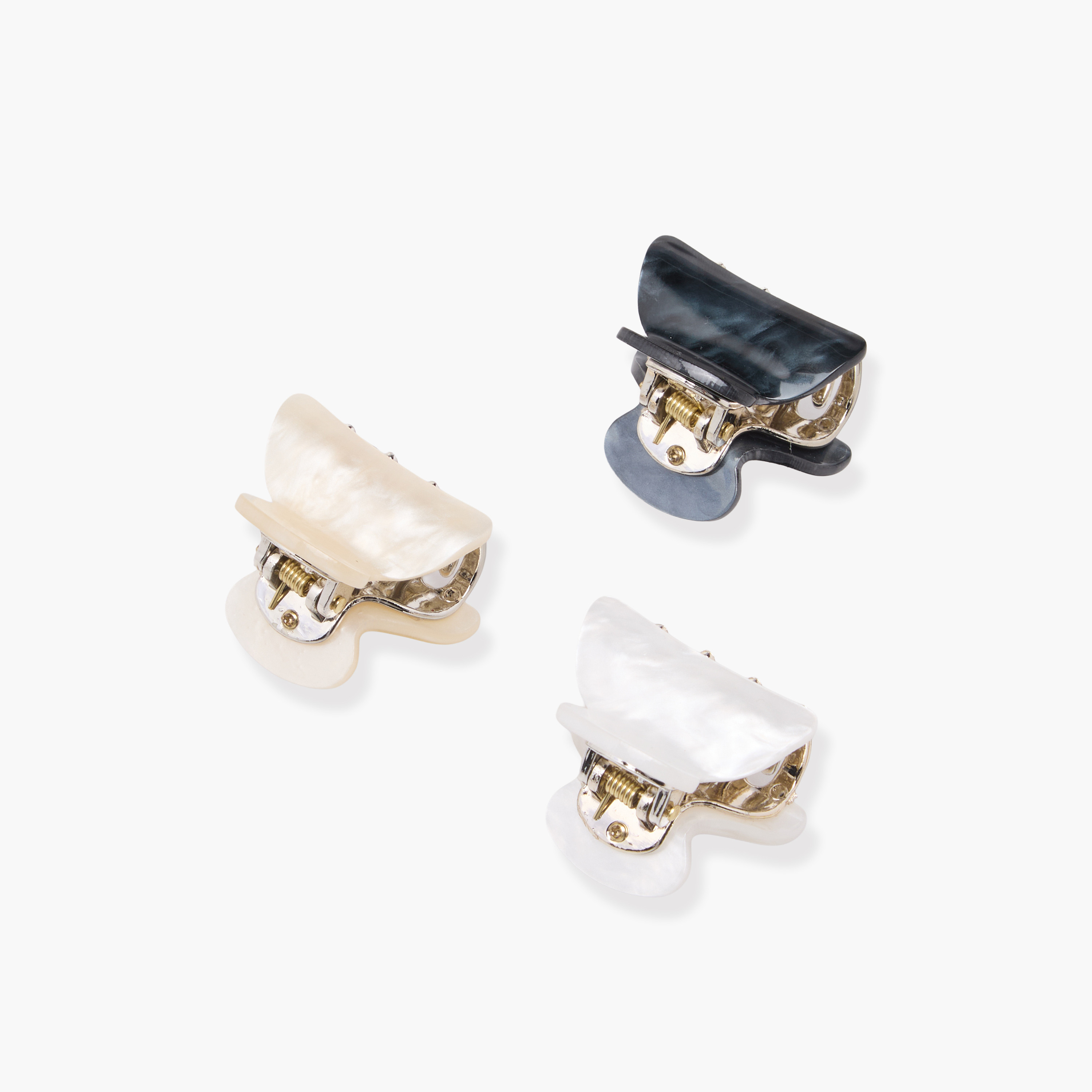 Pack of 3 Curved Hair Clamp with Glitter Design-women-hairaccessories-clamps-image-5