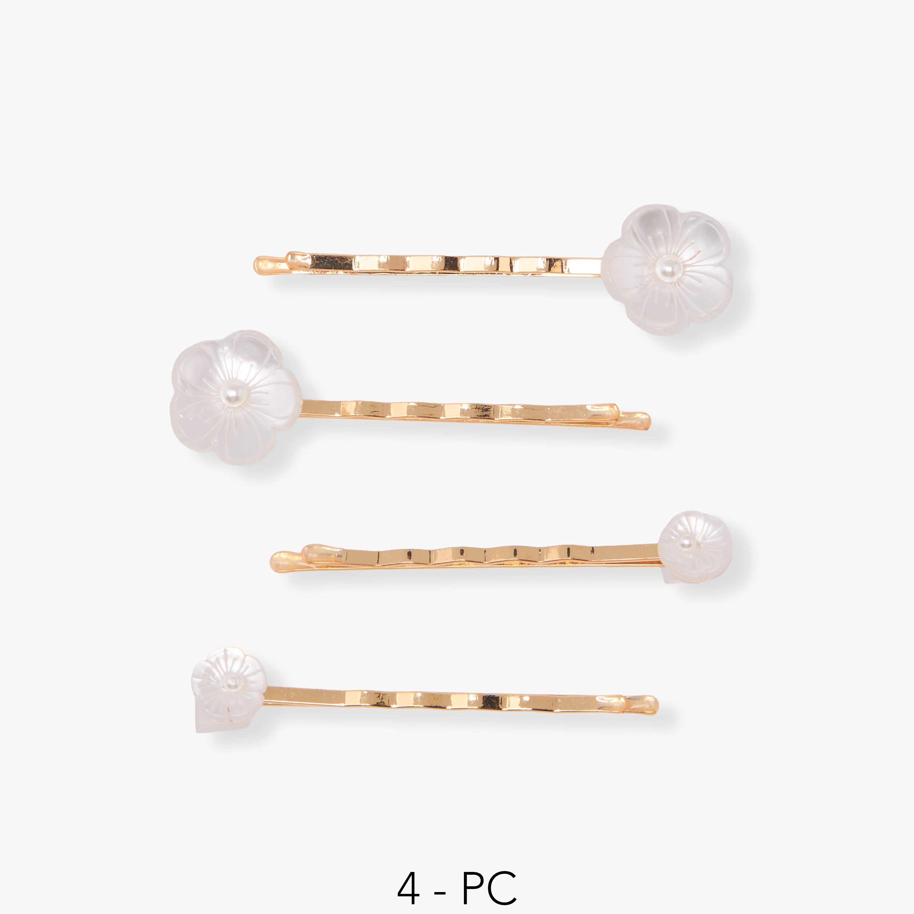 طقم دبابيس شعر 4 قطع بتزيينات زهرية-women-hairaccessories-hairpins-image-1